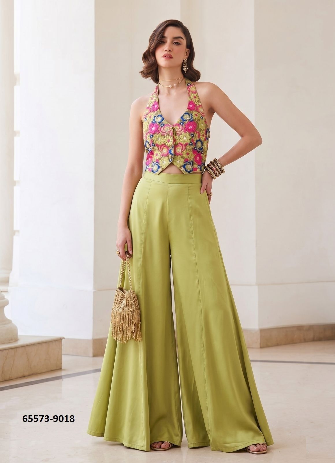WAISTCOAT & PALAZZO 9017 - Catalog # 65573 (Set of 2 Tops With Bottoms) WAISTCOAT & PALAZZO 9017 - Catalog # 65573 (Set of 2 Tops With Bottoms)