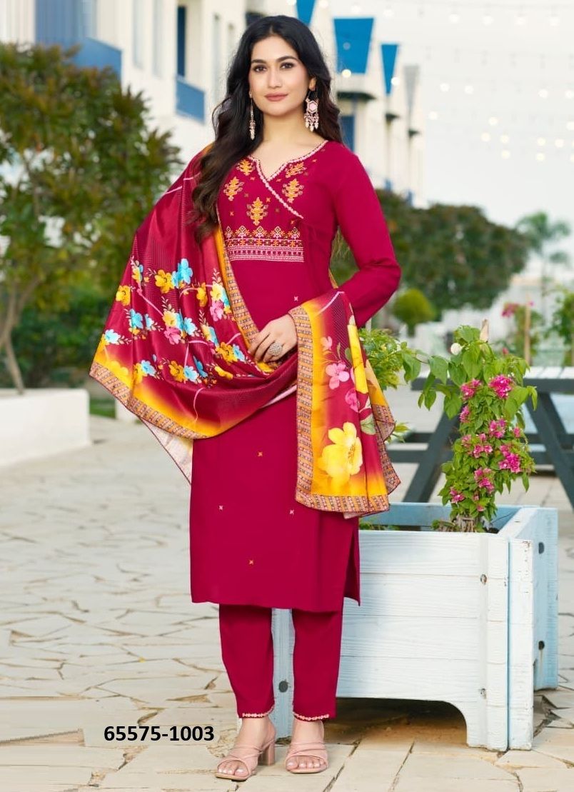 SARGAM - Catalog # 65575 (Set of 6 Readymade Salwar Suits) SARGAM - Catalog # 65575 (Set of 6 Readymade Salwar Suits)