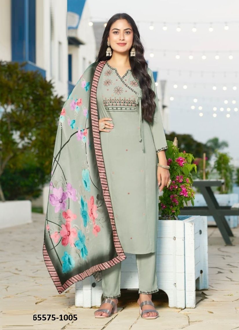 SARGAM - Catalog # 65575 (Set of 6 Readymade Salwar Suits) SARGAM - Catalog # 65575 (Set of 6 Readymade Salwar Suits)