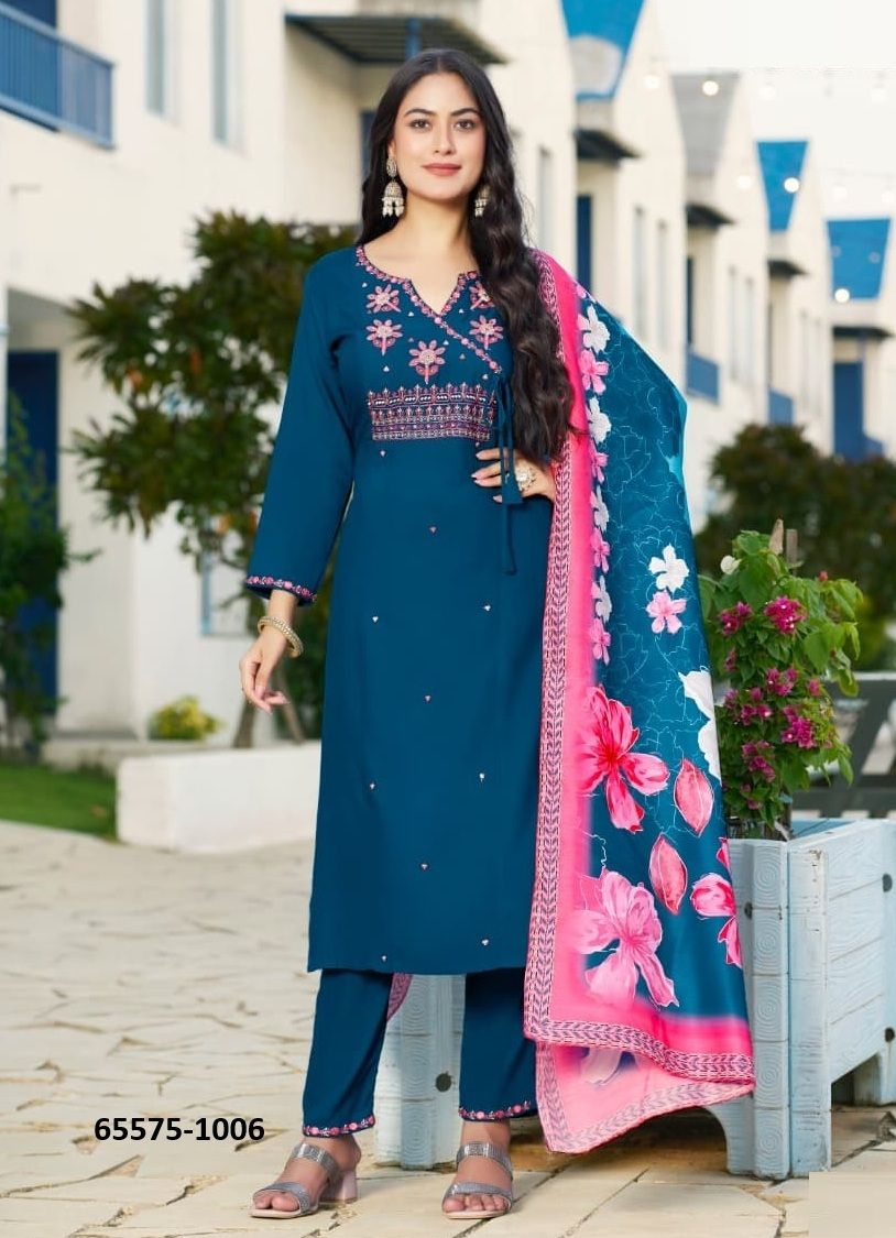 SARGAM - Catalog # 65575 (Set of 6 Readymade Salwar Suits) SARGAM - Catalog # 65575 (Set of 6 Readymade Salwar Suits)