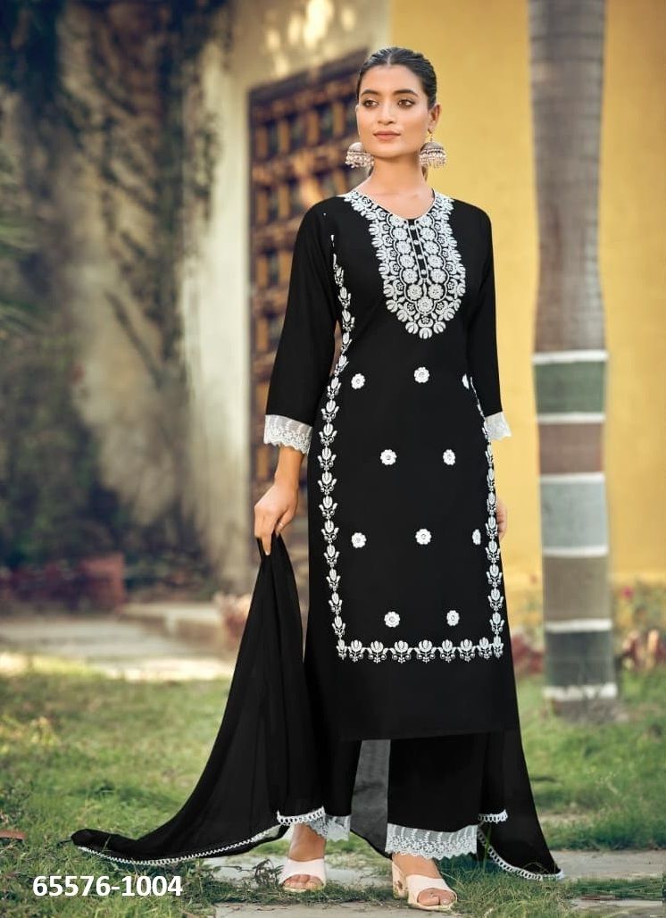 WHITE LOTUS 3 - Catalog # 65576 (Set of 6 Readymade Salwar Suits) WHITE LOTUS 3 - Catalog # 65576 (Set of 6 Readymade Salwar Suits)