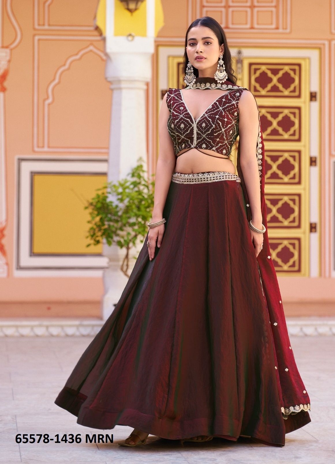 RANGREZ 1436 - Catalog # 65578 (Set of 4 Semi-Stitched Lehengas) RANGREZ 1436 - Catalog # 65578 (Set of 4 Semi-Stitched Lehengas)