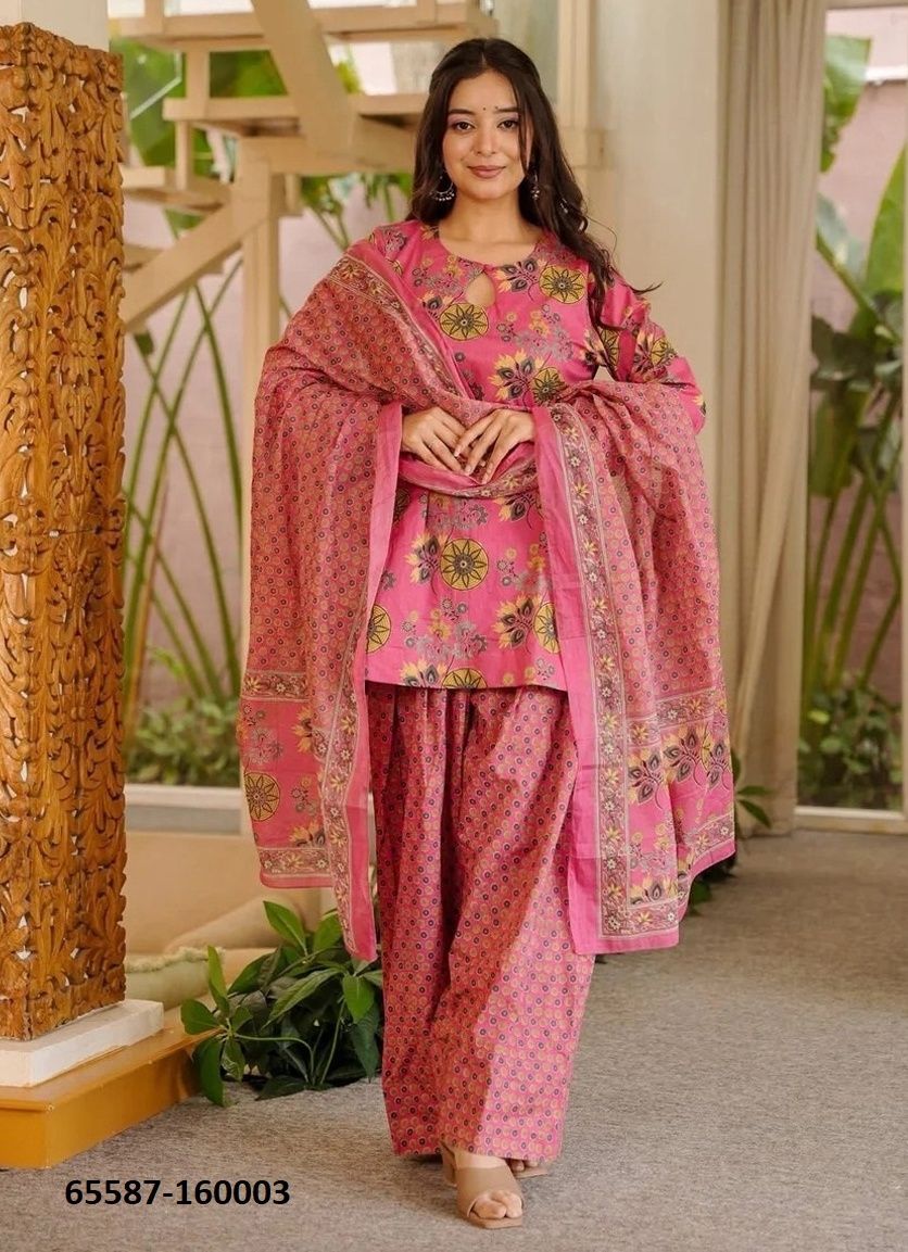 DEVI 16 - Catalog # 65587 (Set of 4 Readymade Salwar Suits)