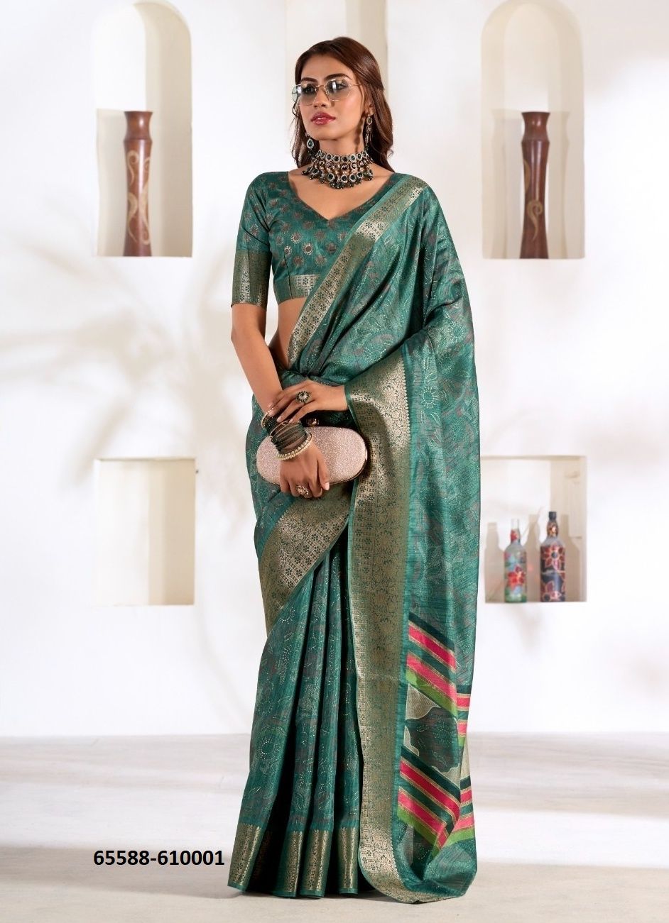 VIOLET SILK - Catalog # 65588 (Set of 6 Sarees) VIOLET SILK - Catalog # 65588 (Set of 6 Sarees)