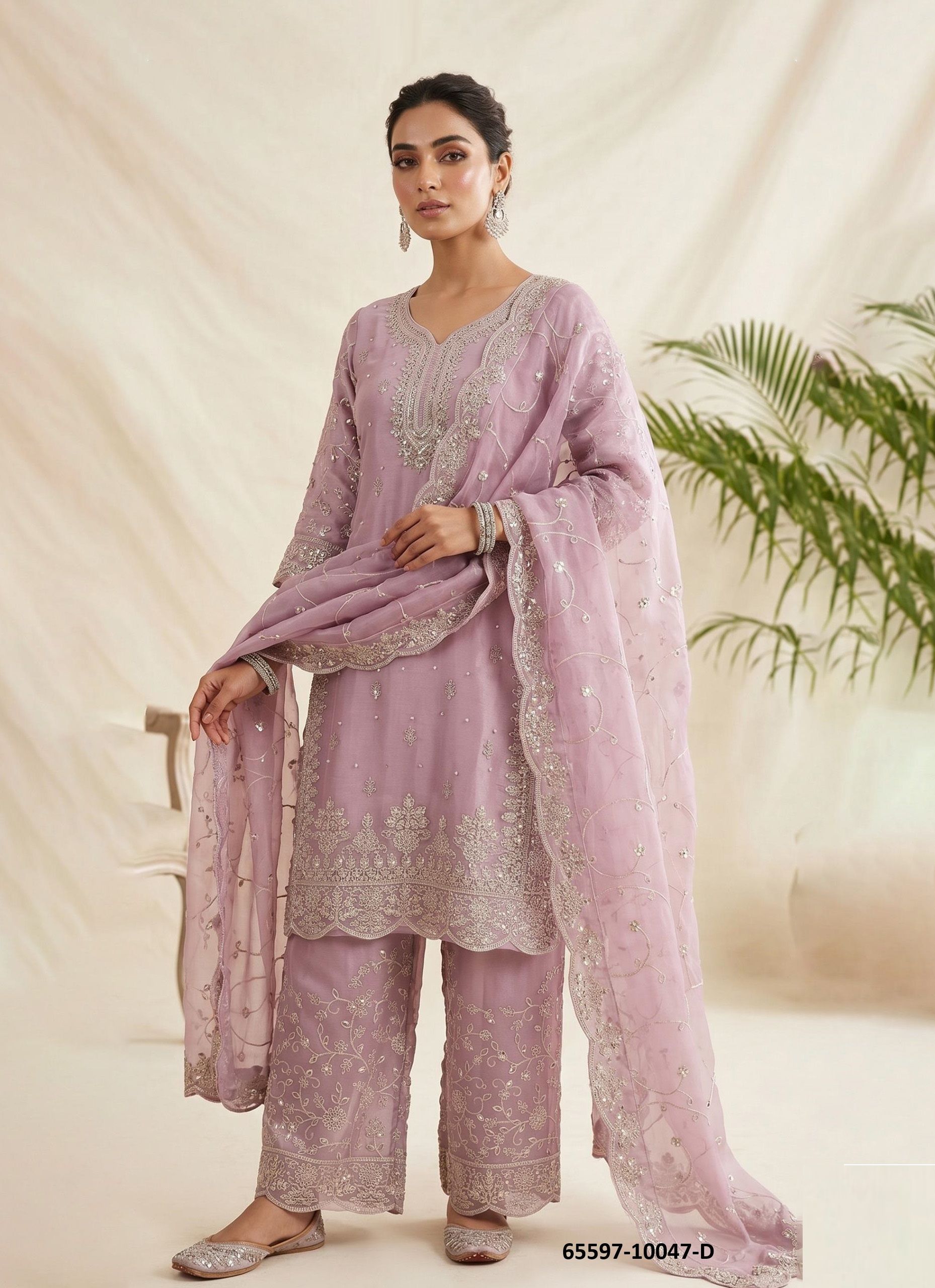 SERIES 10047 - Catalog # 65597 (Set of 4 Readymade Salwar Suits) SERIES 10047 - Catalog # 65597 (Set of 4 Readymade Salwar Suits)