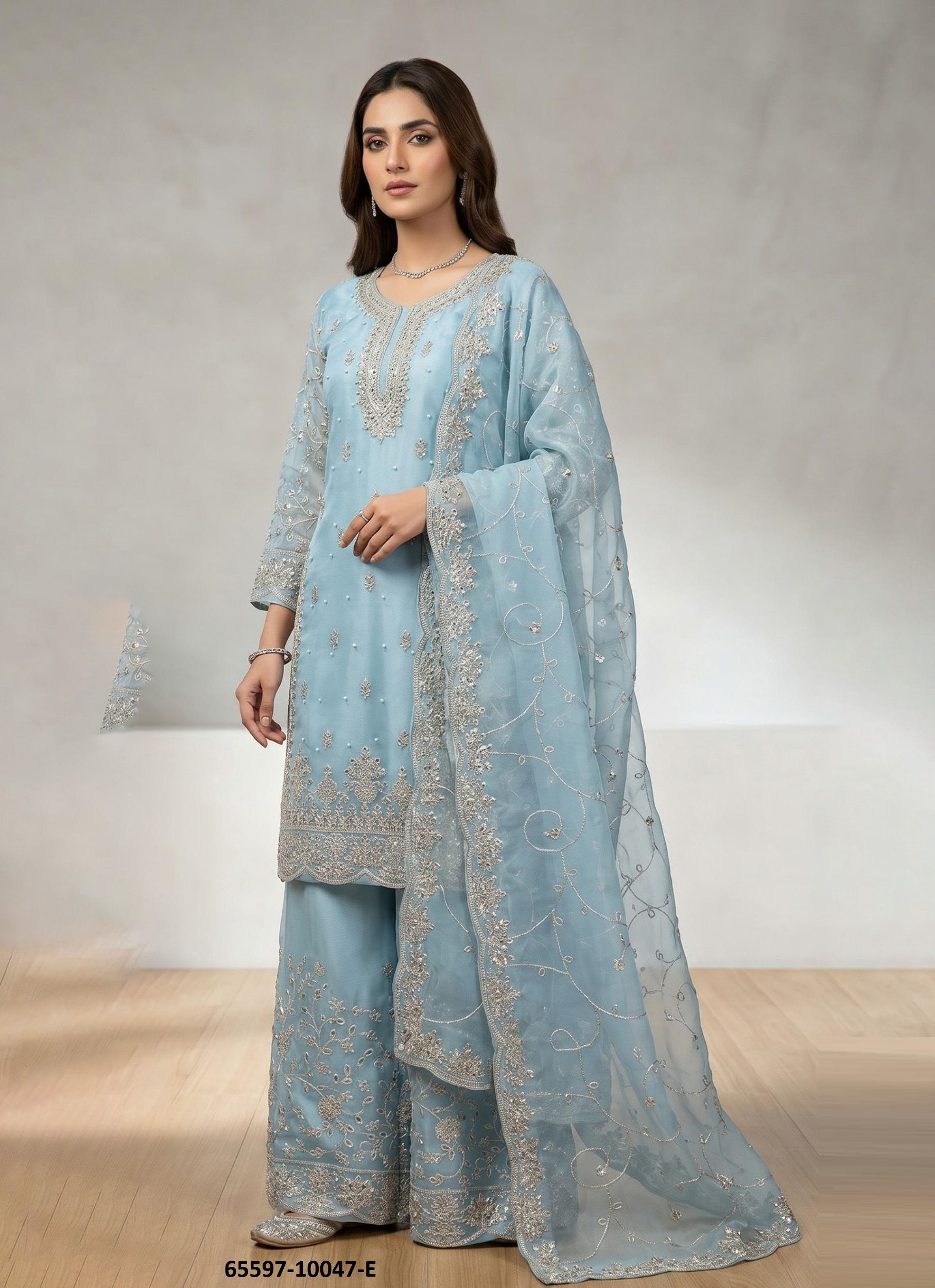 SERIES 10047 - Catalog # 65597 (Set of 4 Readymade Salwar Suits) SERIES 10047 - Catalog # 65597 (Set of 4 Readymade Salwar Suits)