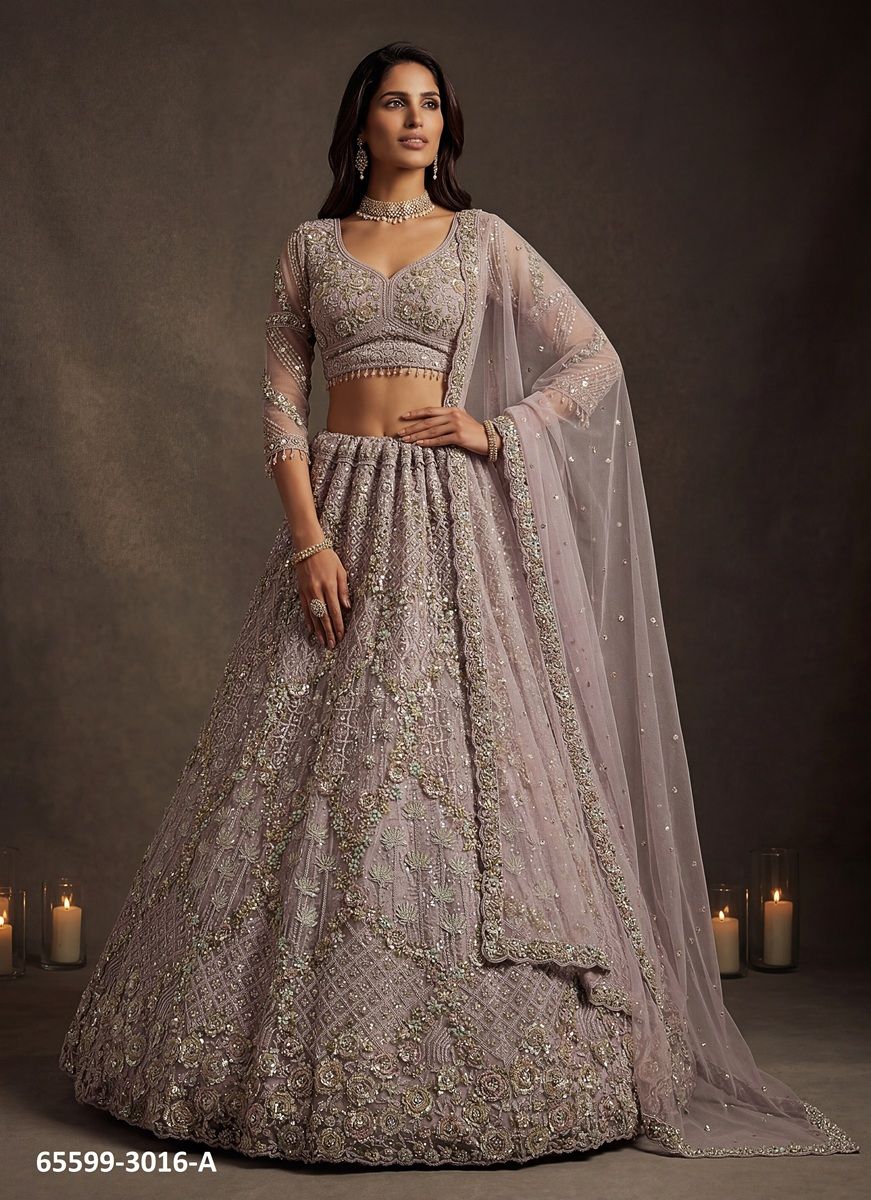 SERIES 3016 - Catalog # 65599 (Set of 4 Semi-Stitched Lehengas) SERIES 3016 - Catalog # 65599 (Set of 4 Semi-Stitched Lehengas)