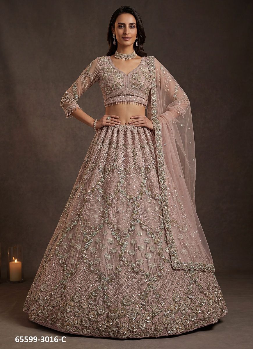 SERIES 3016 - Catalog # 65599 (Set of 4 Semi-Stitched Lehengas) SERIES 3016 - Catalog # 65599 (Set of 4 Semi-Stitched Lehengas)