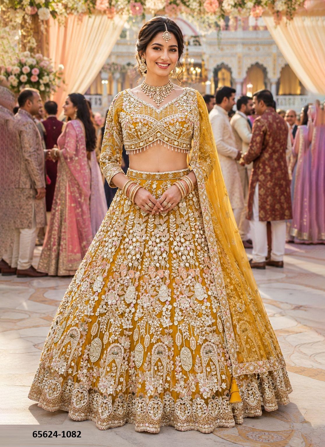 CHAAVI - Catalog # 65624 (Set of 3 Readymade Lehengas) CHAAVI - Catalog # 65624 (Set of 3 Readymade Lehengas)