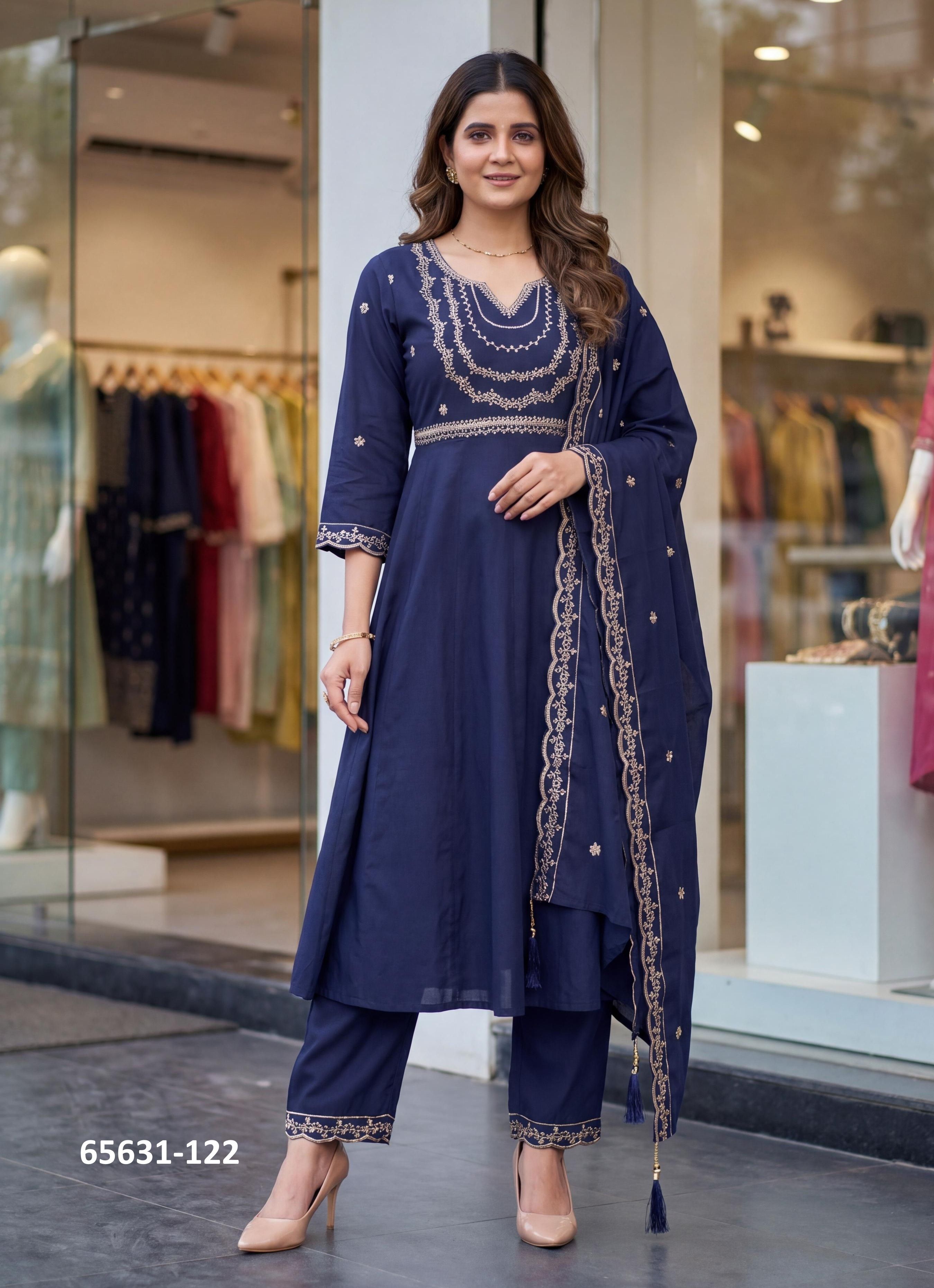 KRITI - Catalog # 65631 (Set of 6 Readymade Salwar Suits) KRITI - Catalog # 65631 (Set of 6 Readymade Salwar Suits)