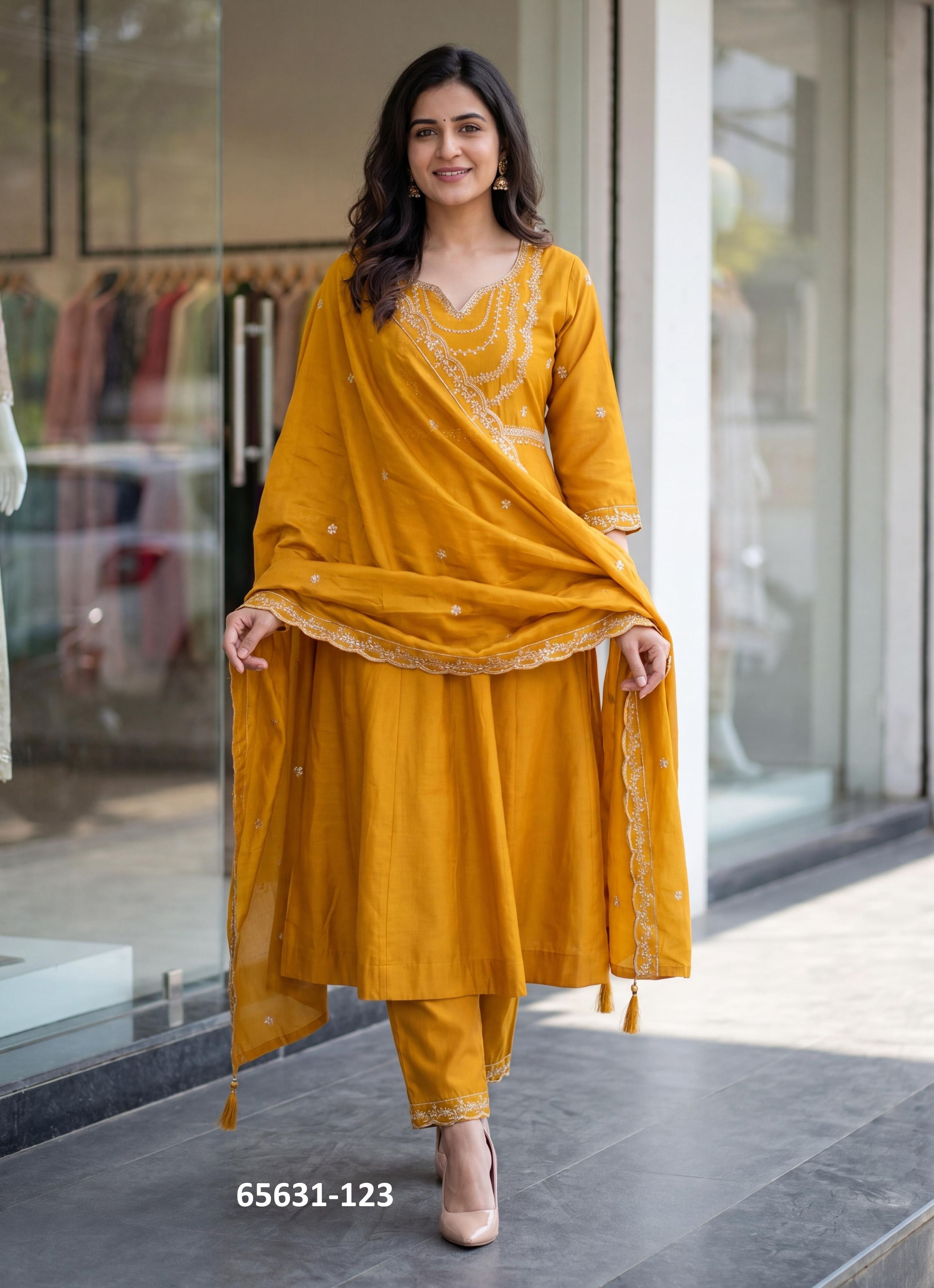KRITI - Catalog # 65631 (Set of 6 Readymade Salwar Suits) KRITI - Catalog # 65631 (Set of 6 Readymade Salwar Suits)