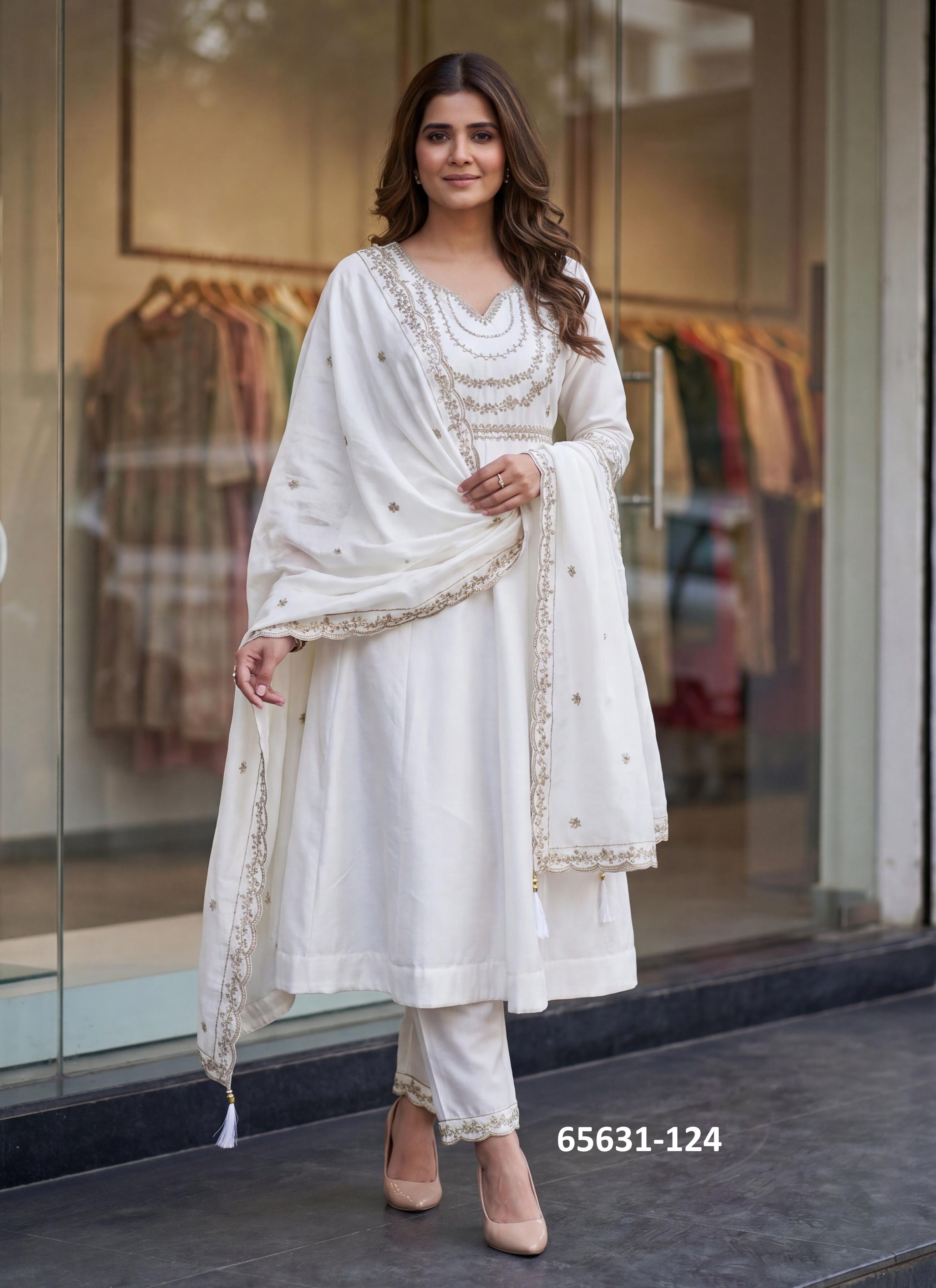 KRITI - Catalog # 65631 (Set of 6 Readymade Salwar Suits) KRITI - Catalog # 65631 (Set of 6 Readymade Salwar Suits)