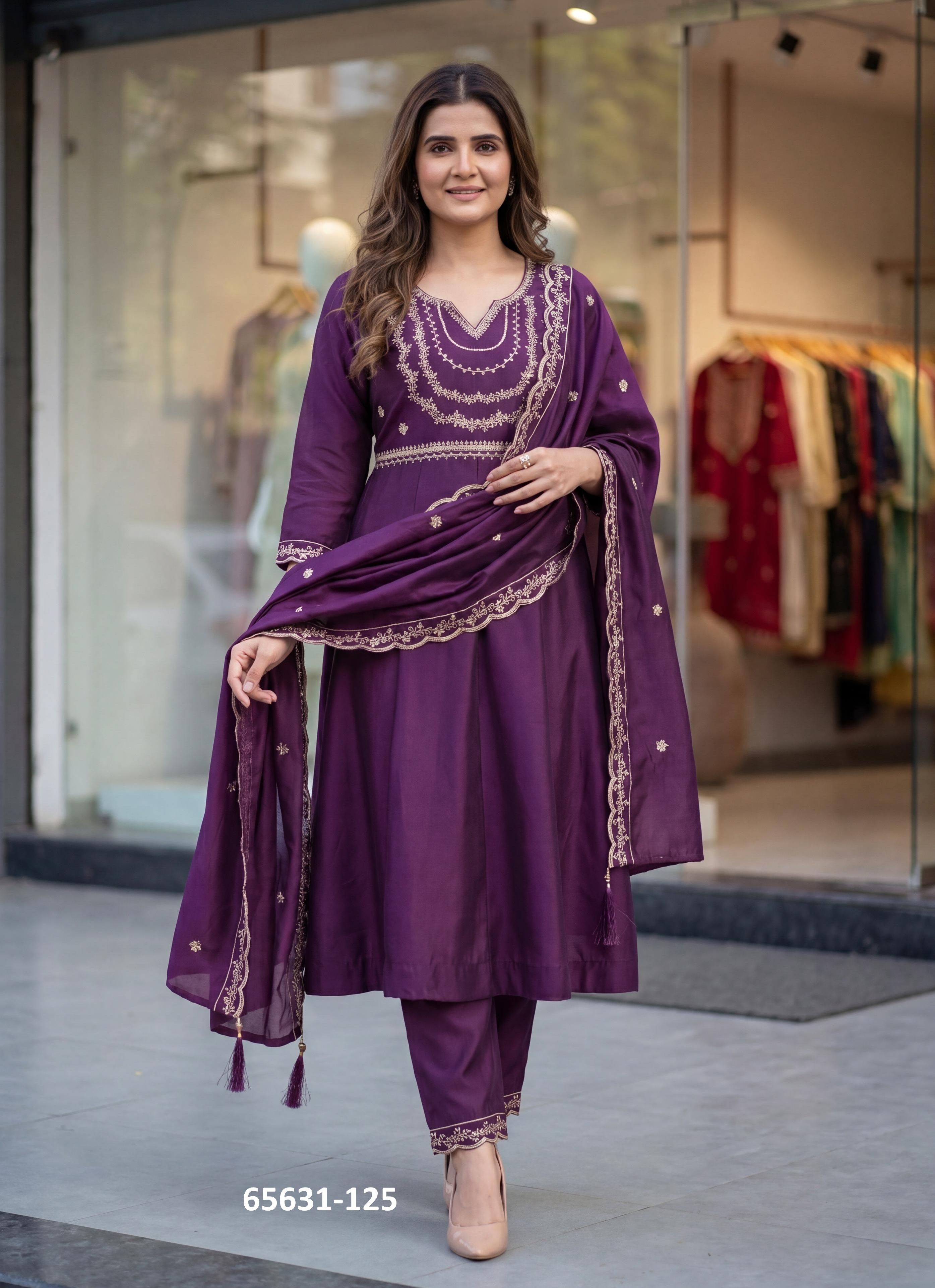KRITI - Catalog # 65631 (Set of 6 Readymade Salwar Suits) KRITI - Catalog # 65631 (Set of 6 Readymade Salwar Suits)