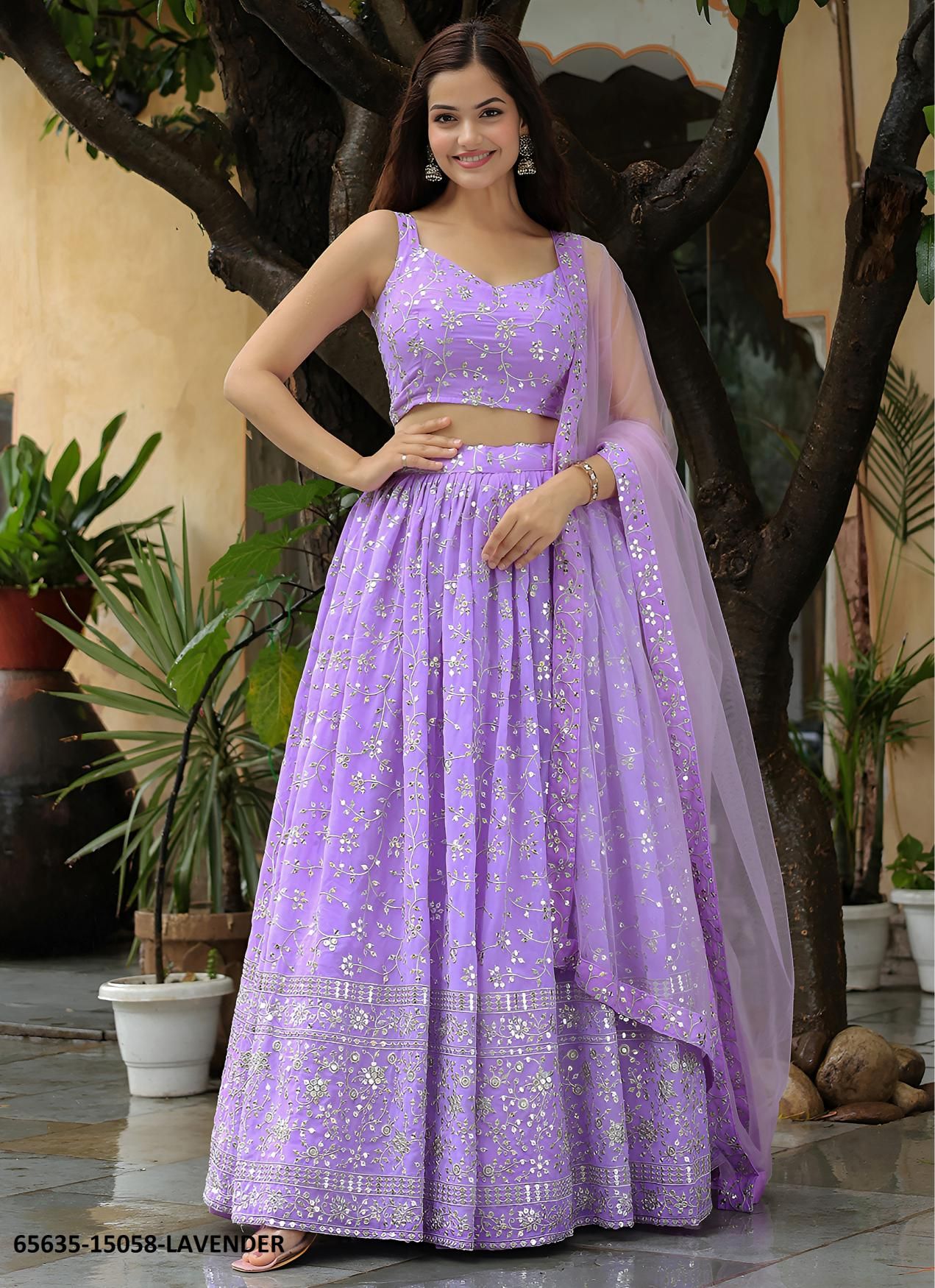 VOLUME 29 - Catalog # 65635 (Set of 10 Semi-Stitched Lehengas) VOLUME 29 - Catalog # 65635 (Set of 10 Semi-Stitched Lehengas)
