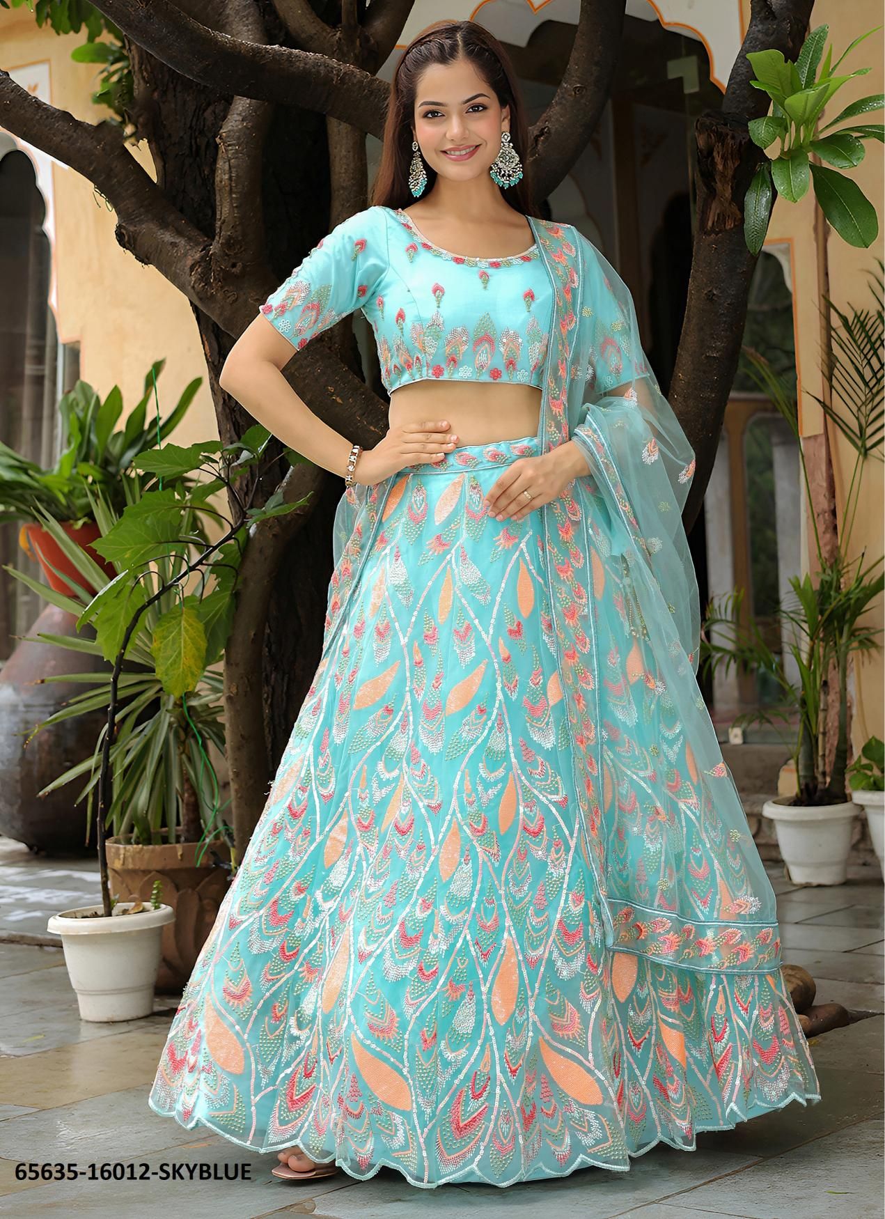 VOLUME 29 - Catalog # 65635 (Set of 10 Semi-Stitched Lehengas) VOLUME 29 - Catalog # 65635 (Set of 10 Semi-Stitched Lehengas)