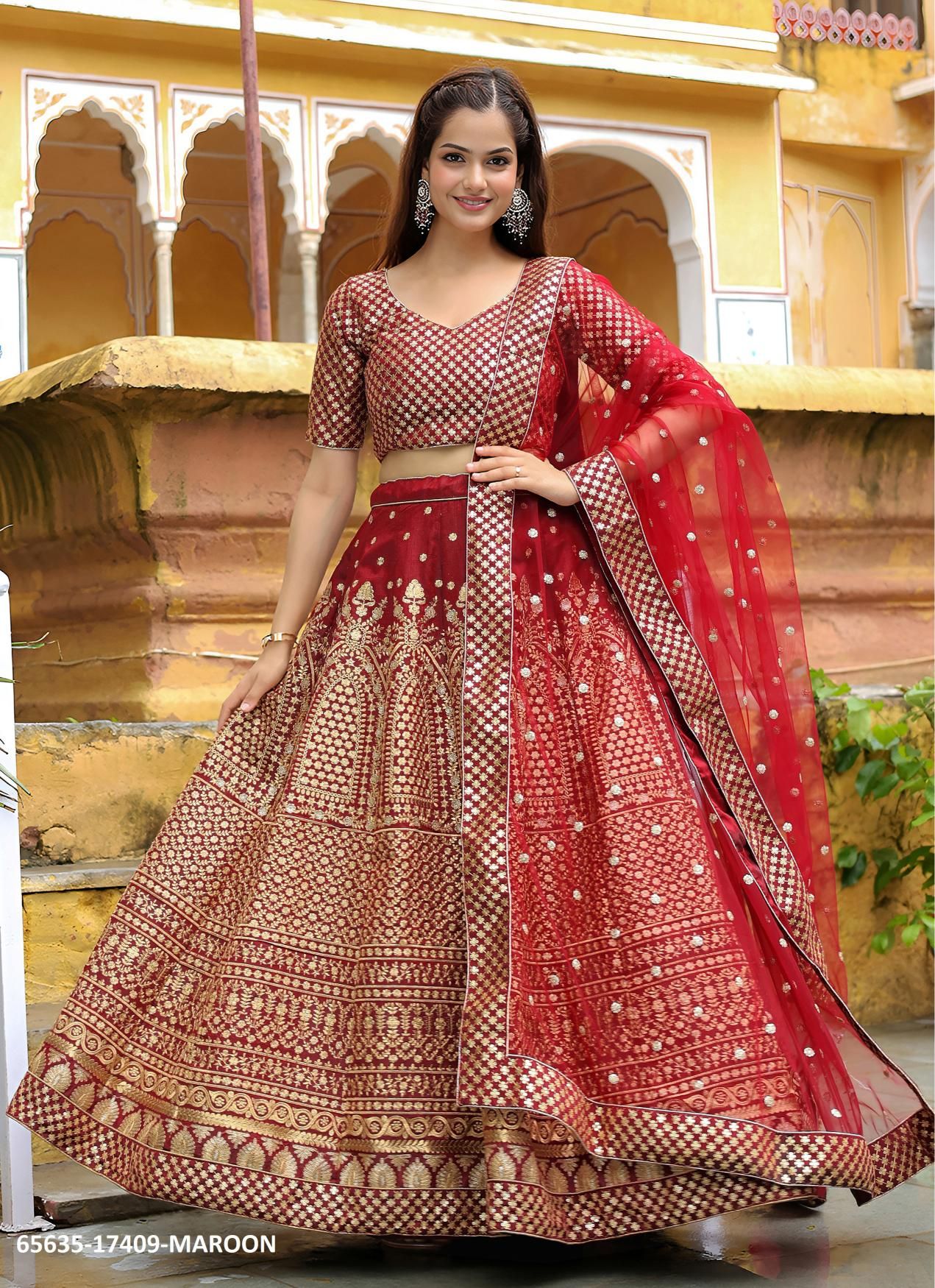 VOLUME 29 - Catalog # 65635 (Set of 10 Semi-Stitched Lehengas) VOLUME 29 - Catalog # 65635 (Set of 10 Semi-Stitched Lehengas)