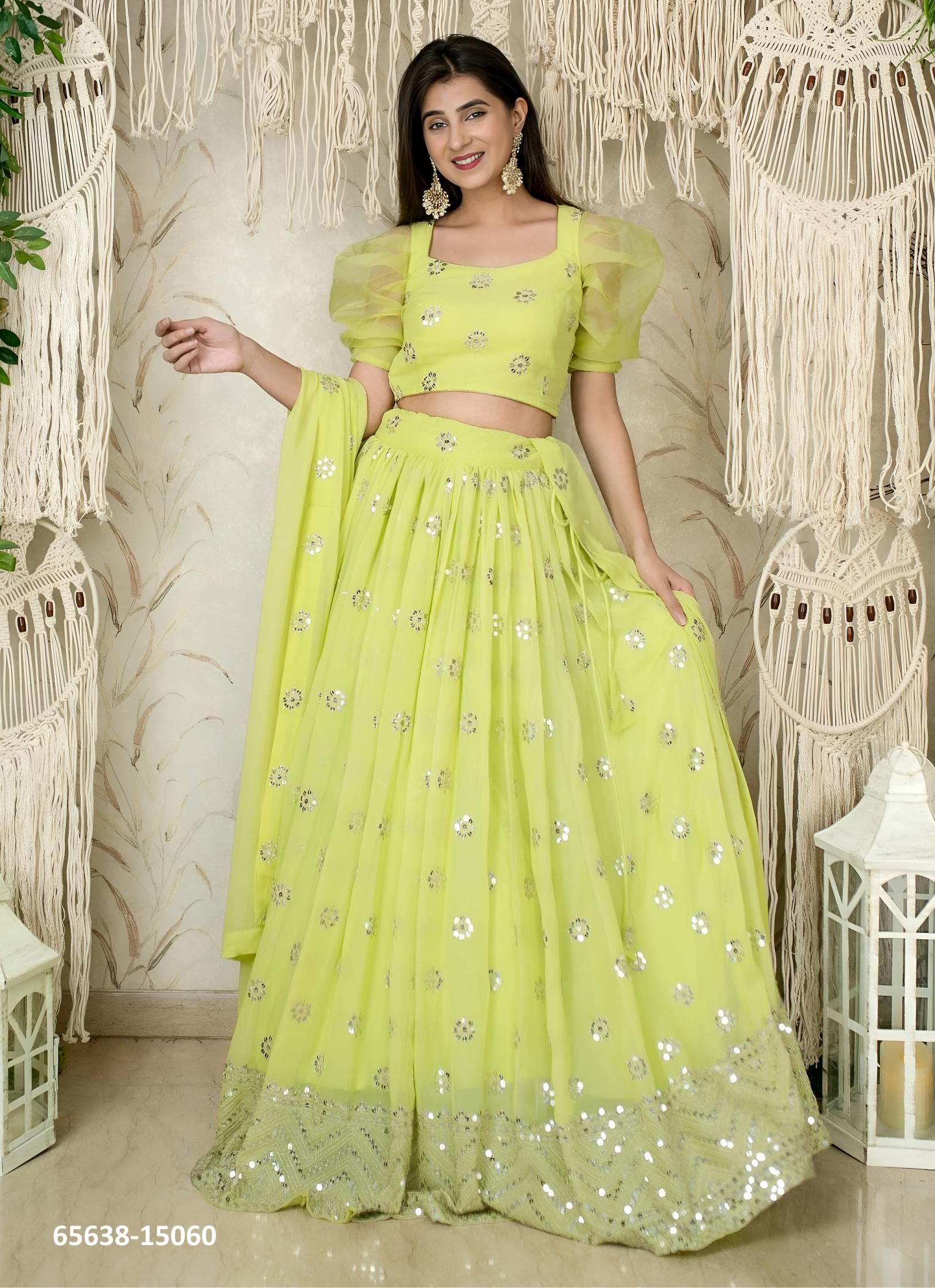 VOLUME 21 - Catalog # 65638 (Set of 6 Semi-Stitched Lehengas) VOLUME 21 - Catalog # 65638 (Set of 6 Semi-Stitched Lehengas)