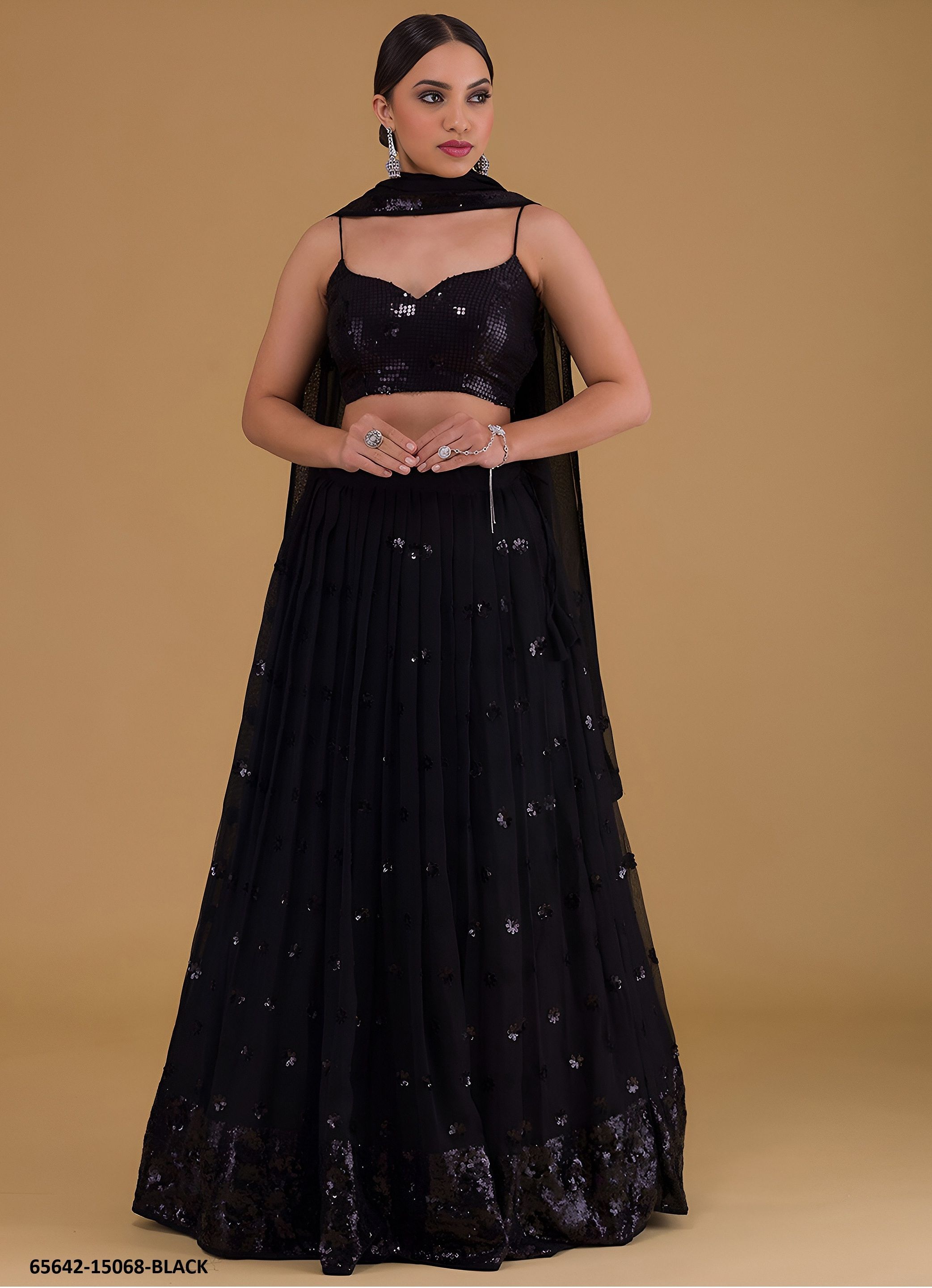 VOLUME 27 - Catalog # 65642 (Set of 5 Semi-Stitched Lehengas) VOLUME 27 - Catalog # 65642 (Set of 5 Semi-Stitched Lehengas)