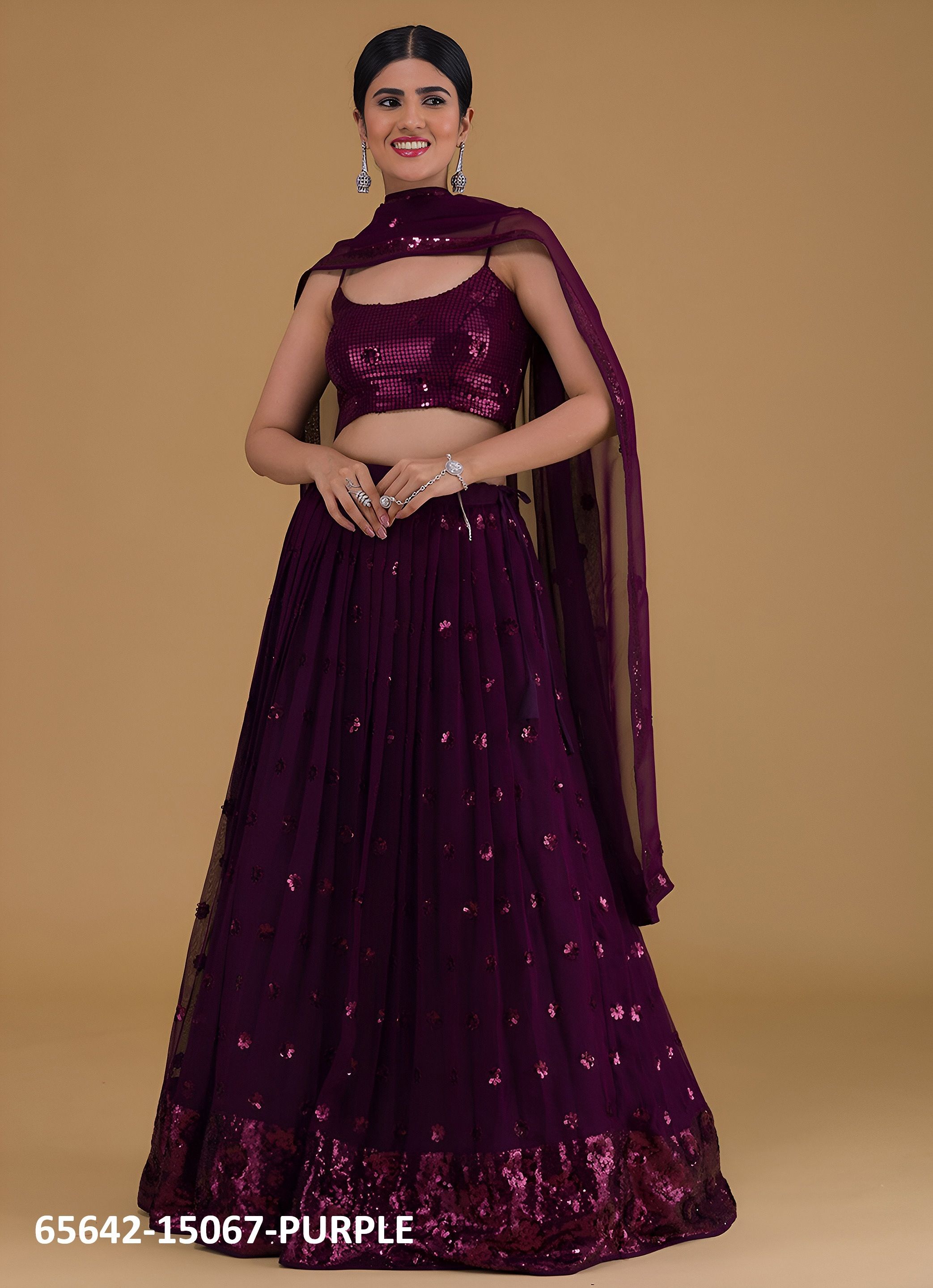 VOLUME 27 - Catalog # 65642 (Set of 5 Semi-Stitched Lehengas) VOLUME 27 - Catalog # 65642 (Set of 5 Semi-Stitched Lehengas)