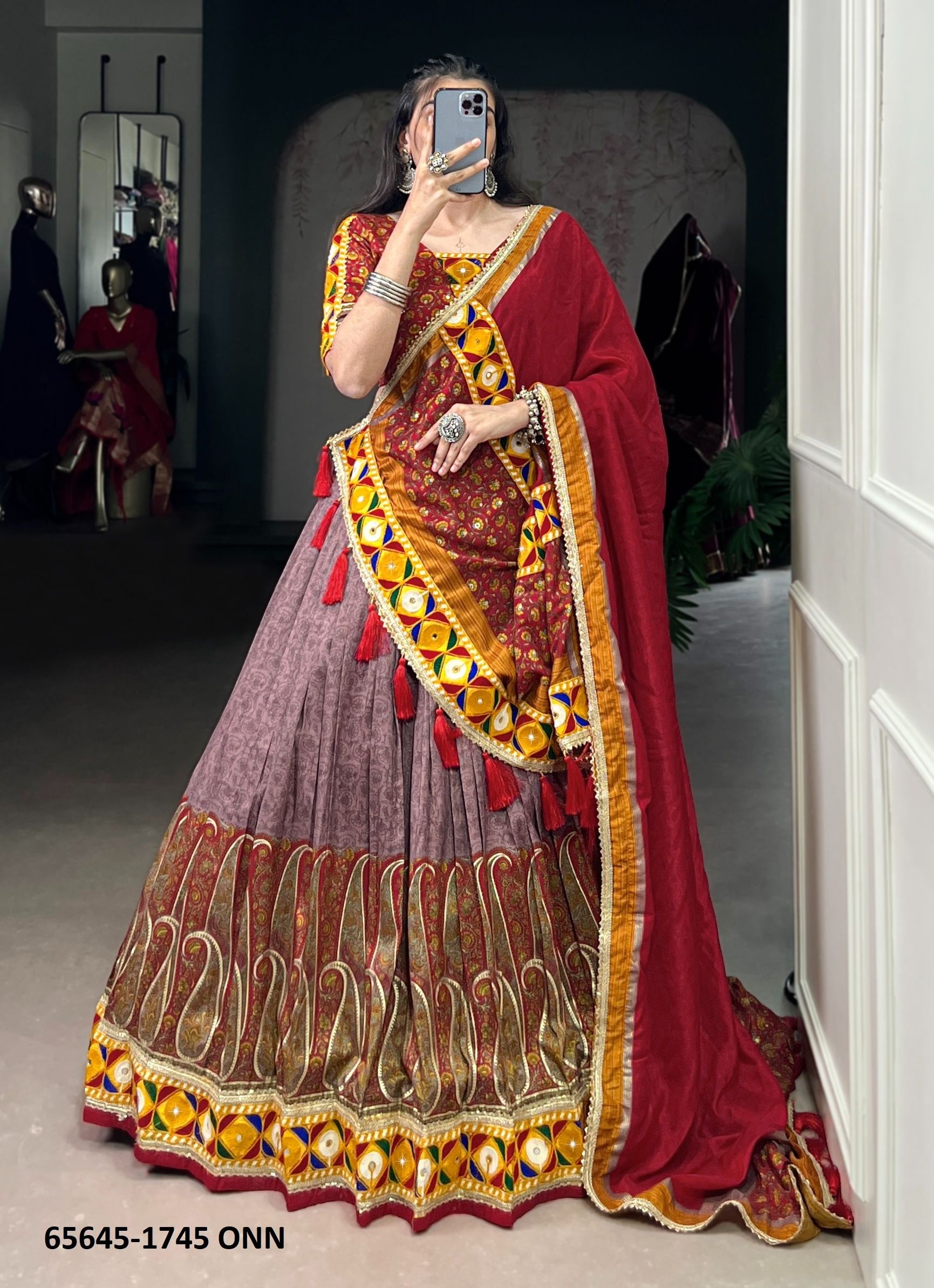 SERIES 1745 - Catalog # 65645 (Set of 2 Readymade Lehengas) SERIES 1745 - Catalog # 65645 (Set of 2 Readymade Lehengas)