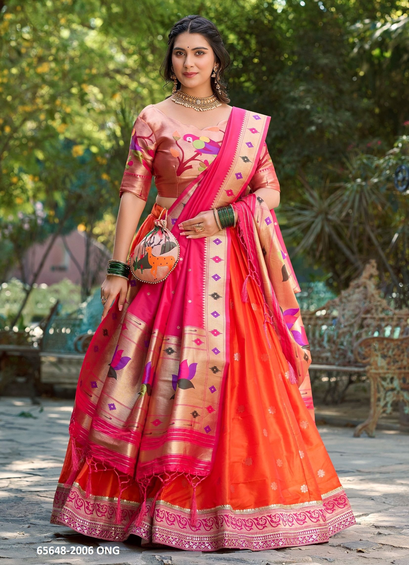 SERIES 2006 - Catalog # 65648 (Set of 4 Semi-Stitched Lehengas) SERIES 2006 - Catalog # 65648 (Set of 4 Semi-Stitched Lehengas)