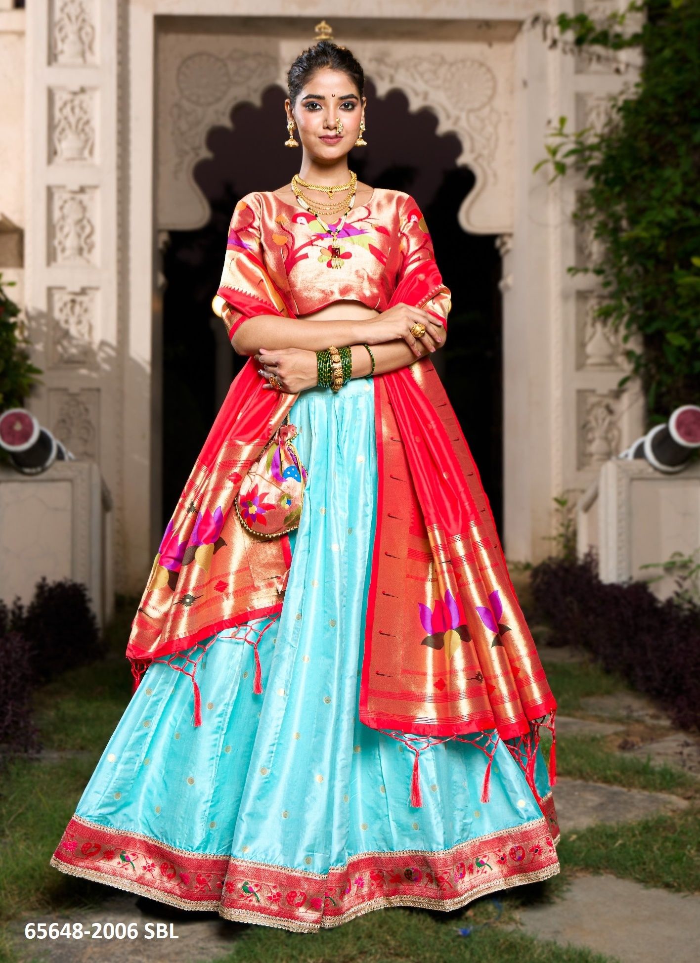 SERIES 2006 - Catalog # 65648 (Set of 4 Semi-Stitched Lehengas) SERIES 2006 - Catalog # 65648 (Set of 4 Semi-Stitched Lehengas)