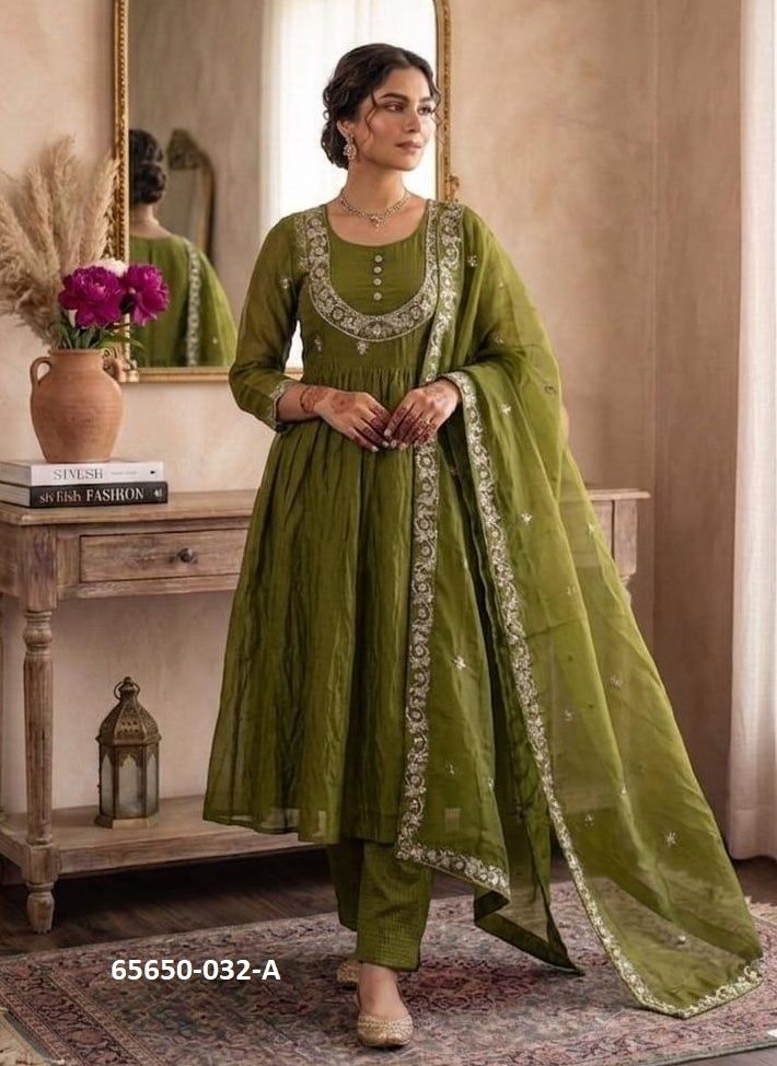 SERIES 32 - Catalog # 65650 (Set of 3 Readymade Salwar Suits) SERIES 32 - Catalog # 65650 (Set of 3 Readymade Salwar Suits)