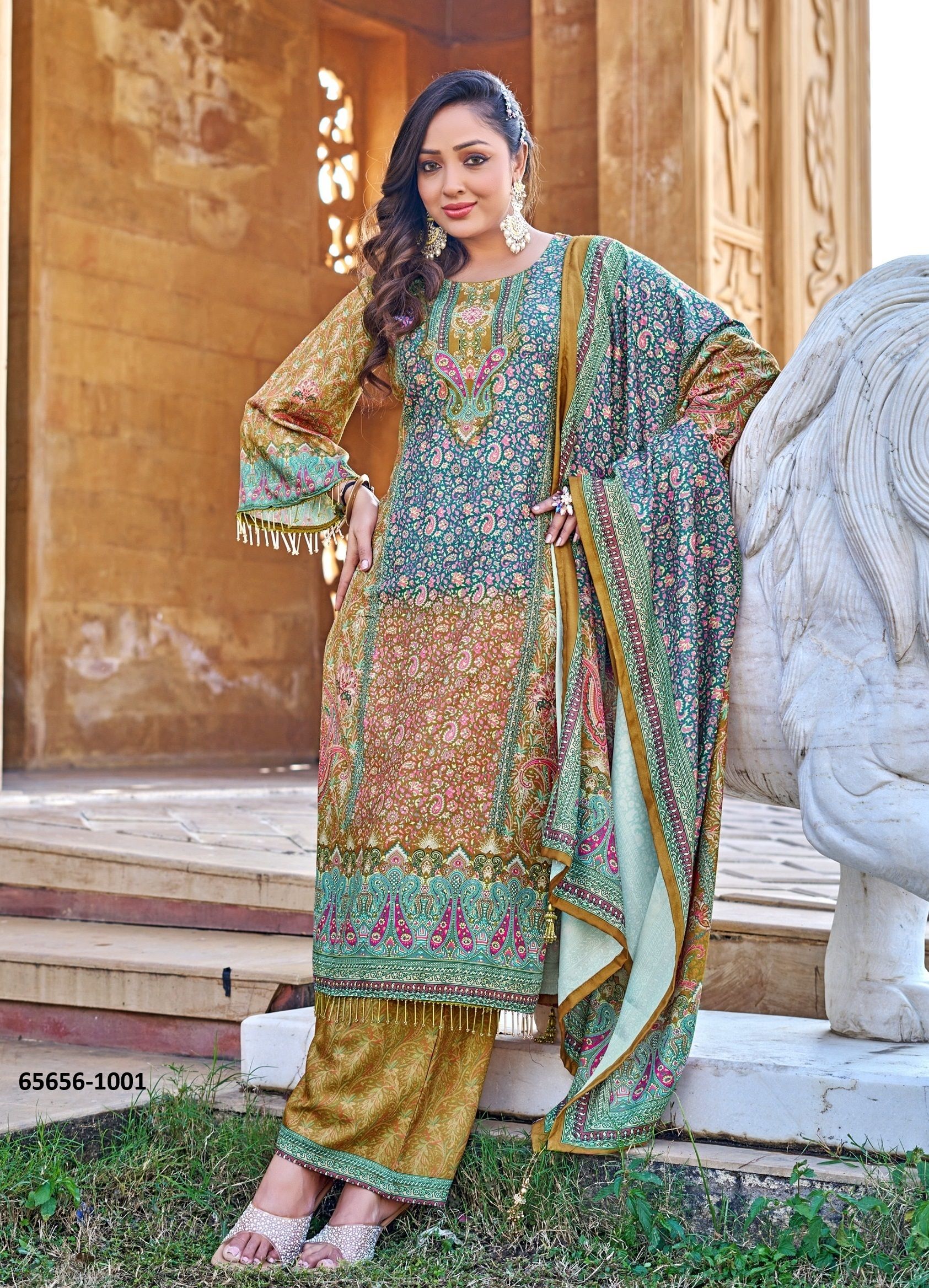 RUKSANA - Catalog # 65656 (Set of 4 Readymade Salwar Suits) RUKSANA - Catalog # 65656 (Set of 4 Readymade Salwar Suits)