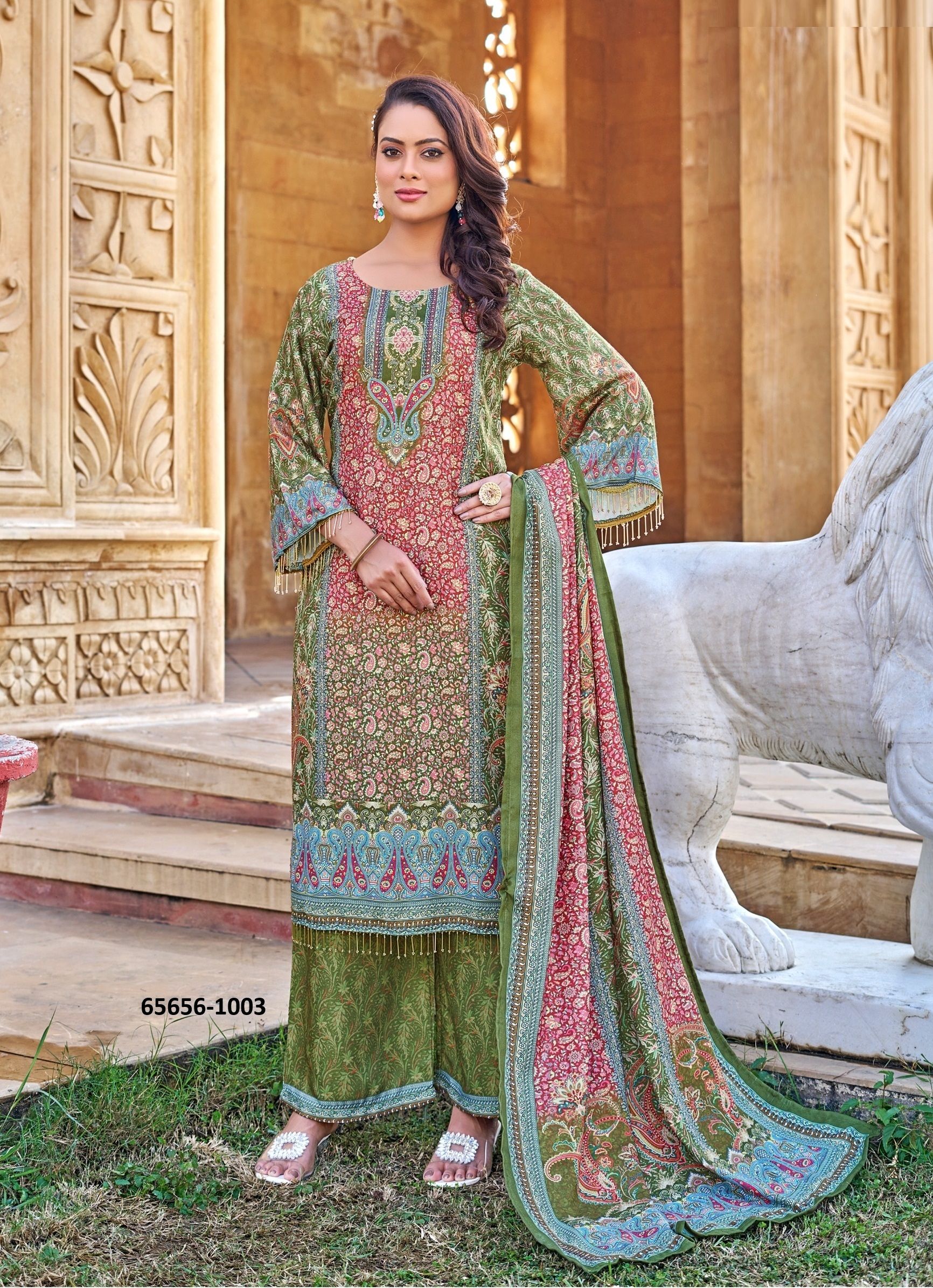 RUKSANA - Catalog # 65656 (Set of 4 Readymade Salwar Suits) RUKSANA - Catalog # 65656 (Set of 4 Readymade Salwar Suits)