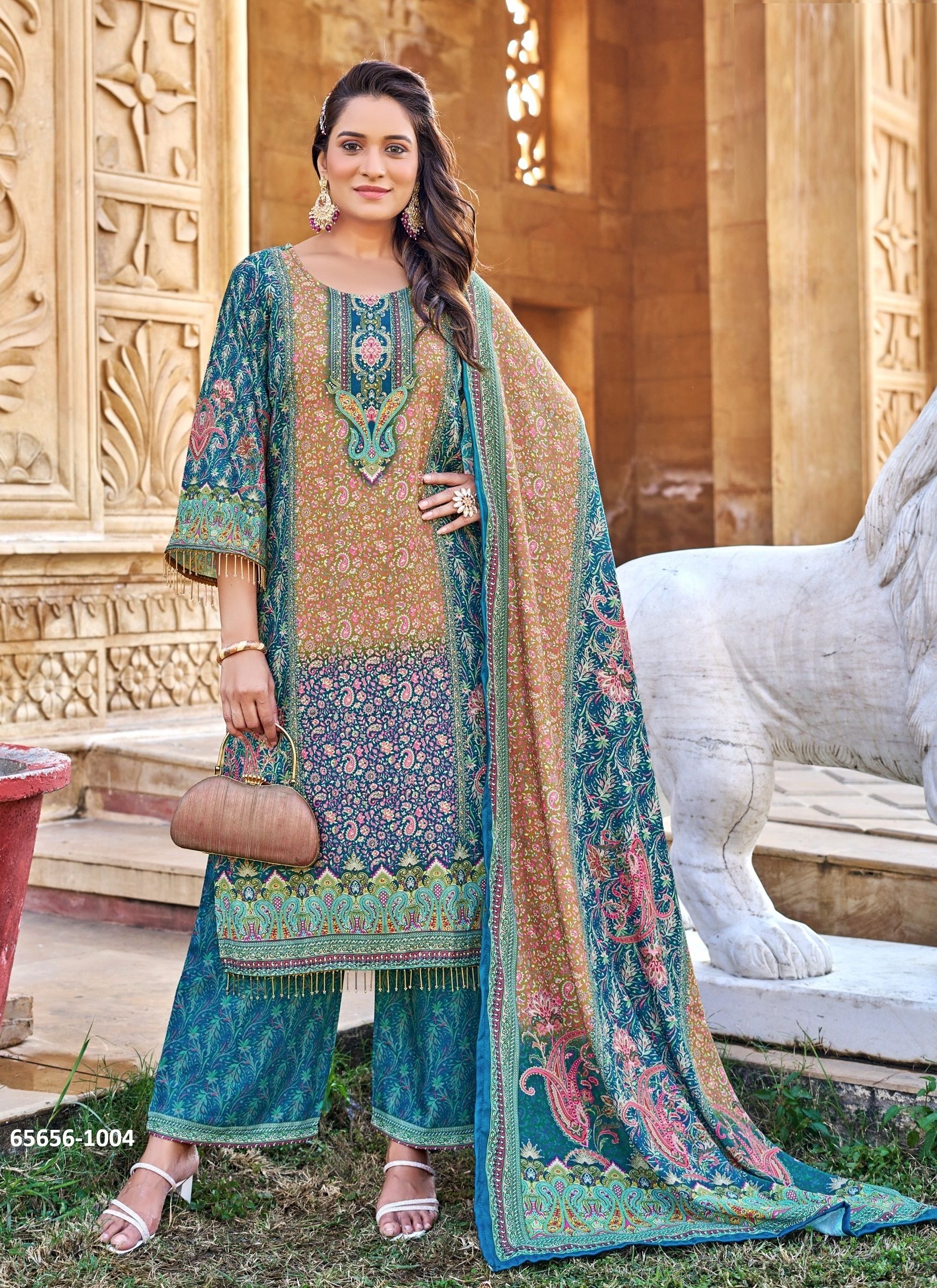 RUKSANA - Catalog # 65656 (Set of 4 Readymade Salwar Suits) RUKSANA - Catalog # 65656 (Set of 4 Readymade Salwar Suits)