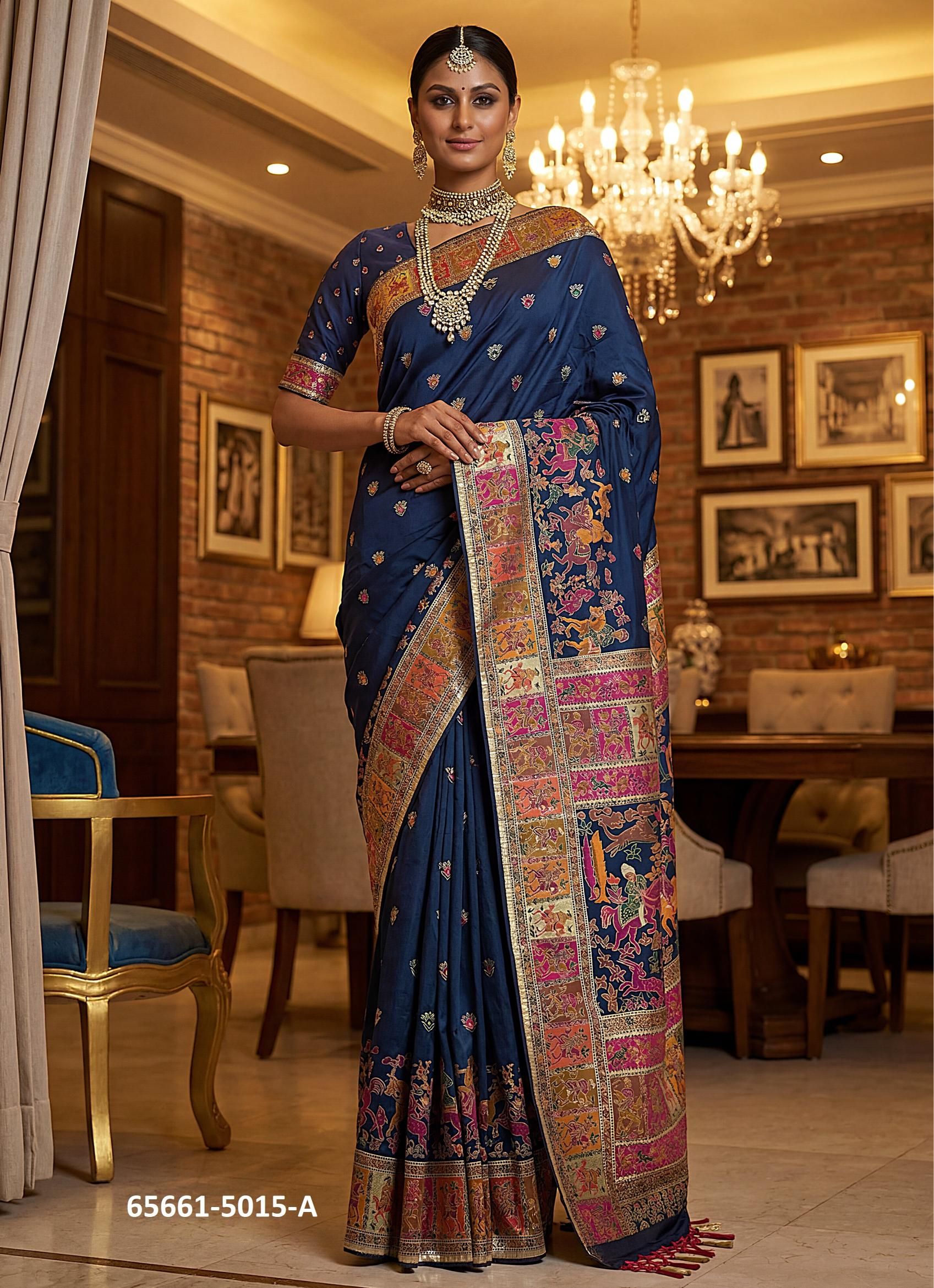 SERIES 5015 - Catalog # 65661 (Set of 7 Sarees) SERIES 5015 - Catalog # 65661 (Set of 7 Sarees)