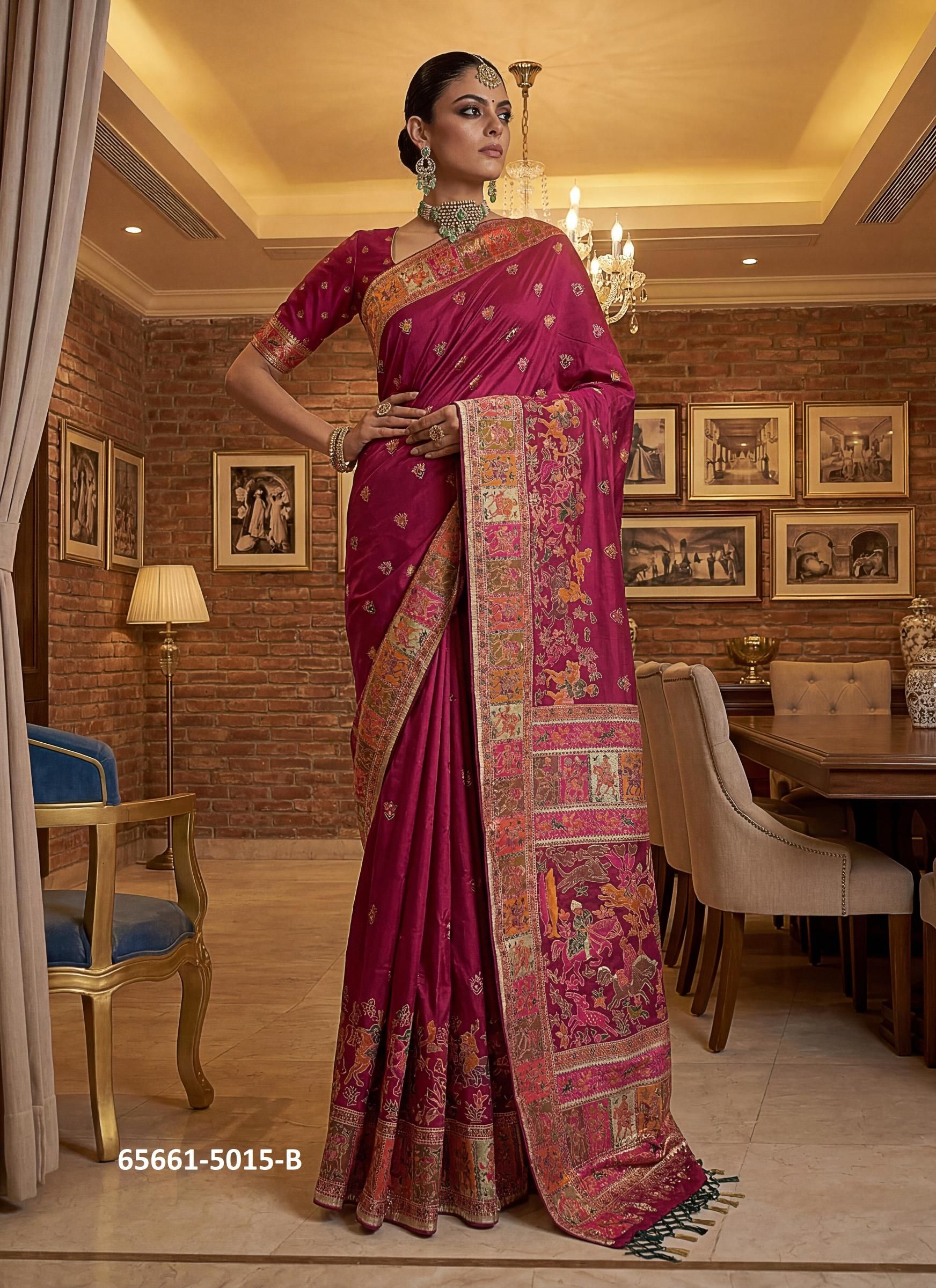 SERIES 5015 - Catalog # 65661 (Set of 7 Sarees) SERIES 5015 - Catalog # 65661 (Set of 7 Sarees)