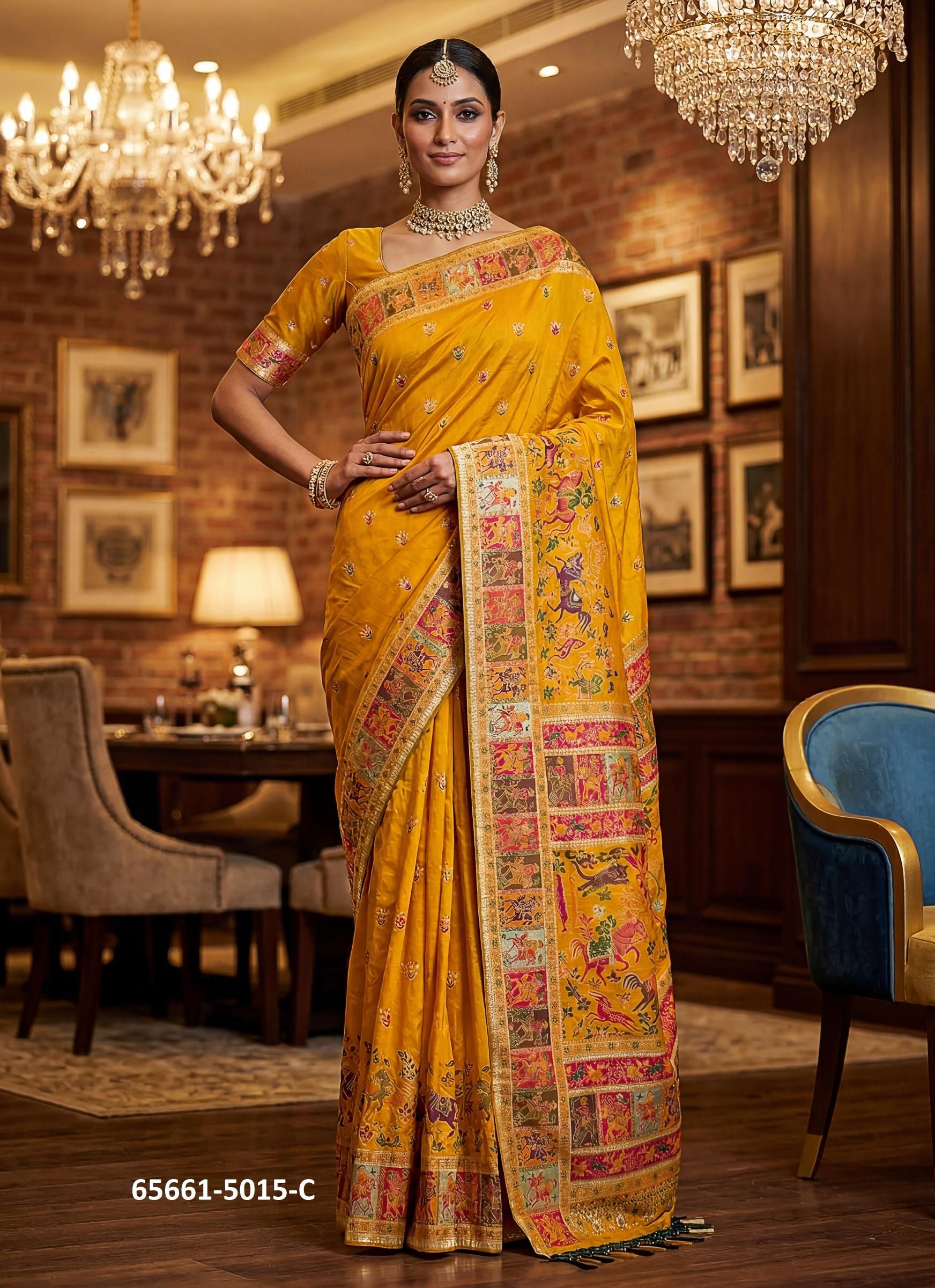 SERIES 5015 - Catalog # 65661 (Set of 7 Sarees) SERIES 5015 - Catalog # 65661 (Set of 7 Sarees)