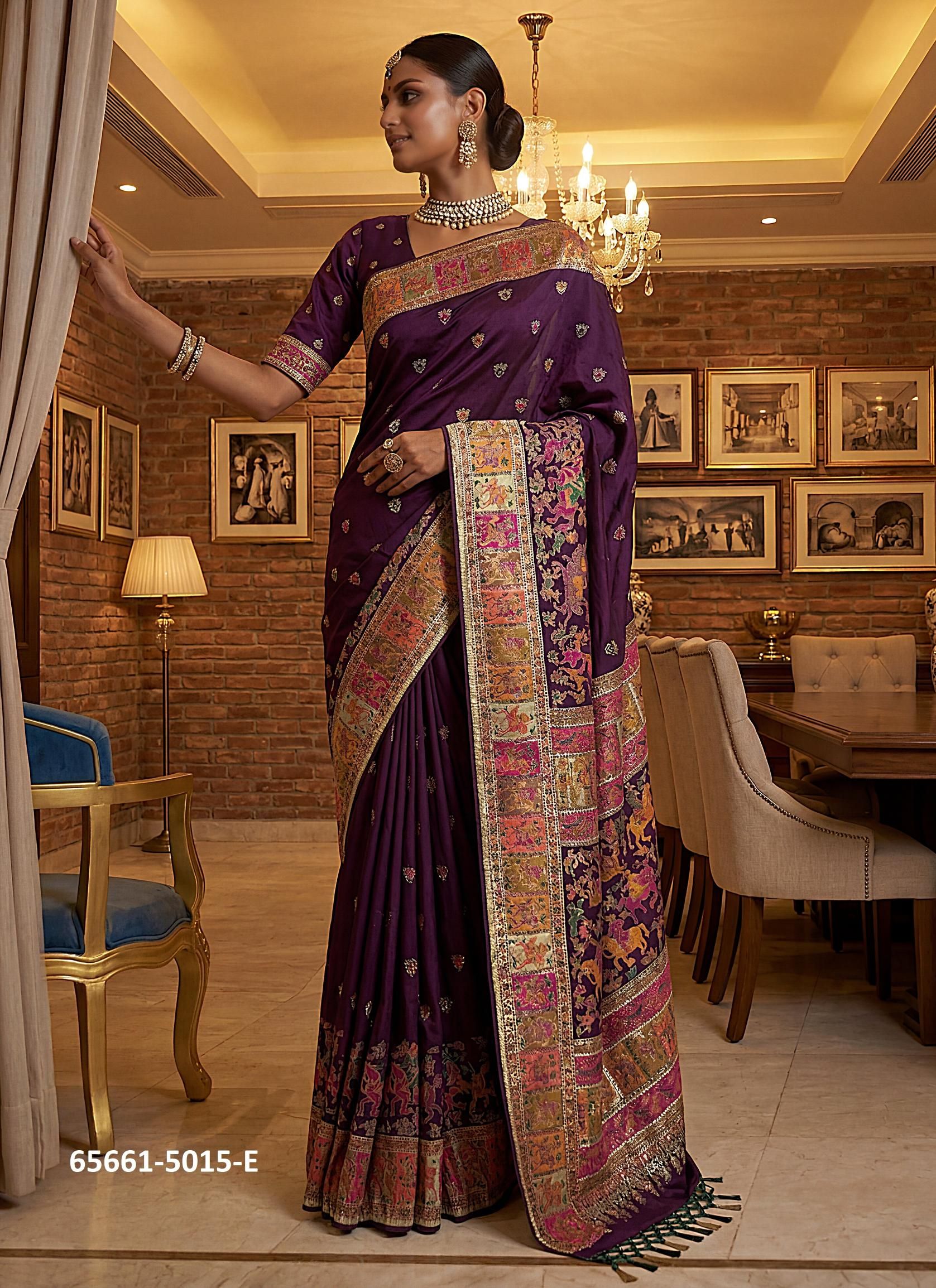 SERIES 5015 - Catalog # 65661 (Set of 7 Sarees) SERIES 5015 - Catalog # 65661 (Set of 7 Sarees)