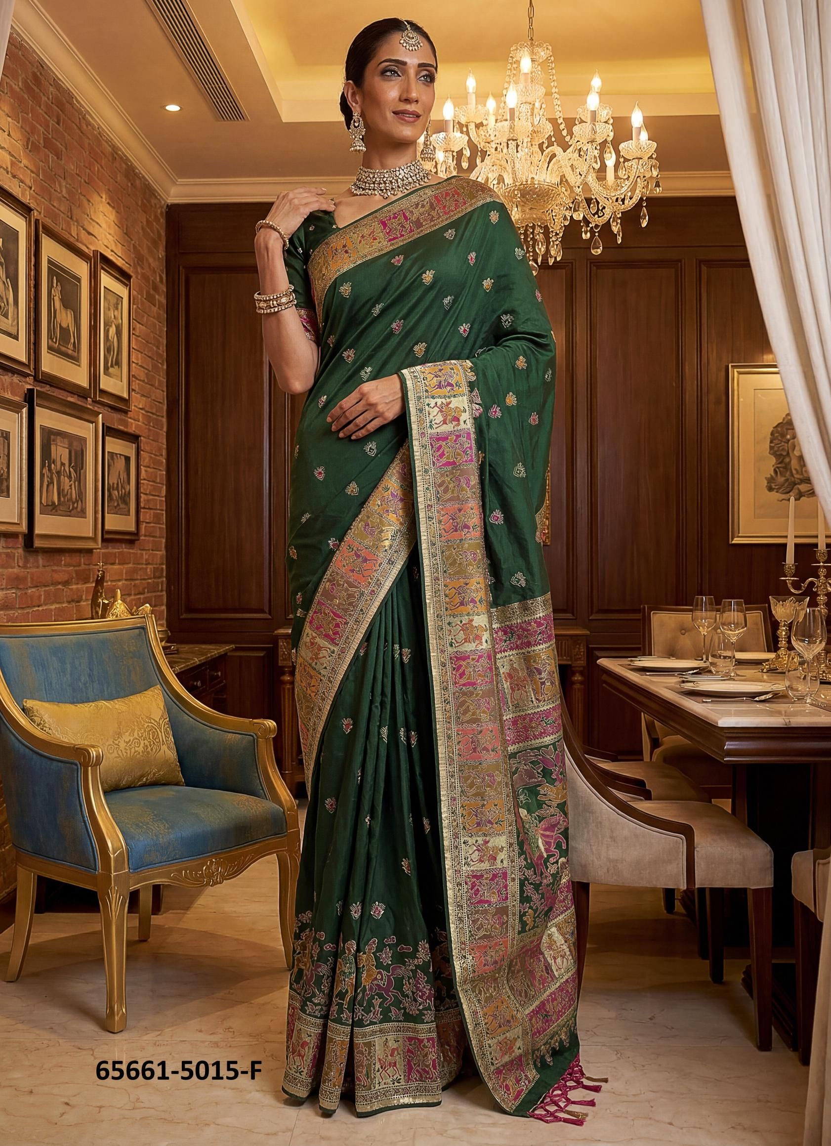 SERIES 5015 - Catalog # 65661 (Set of 7 Sarees) SERIES 5015 - Catalog # 65661 (Set of 7 Sarees)