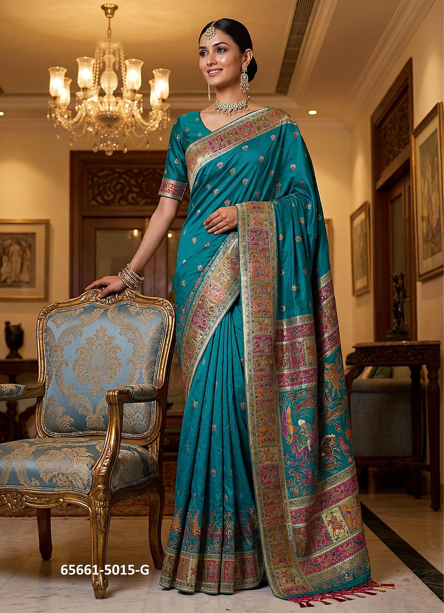 SERIES 5015 - Catalog # 65661 (Set of 7 Sarees) SERIES 5015 - Catalog # 65661 (Set of 7 Sarees)