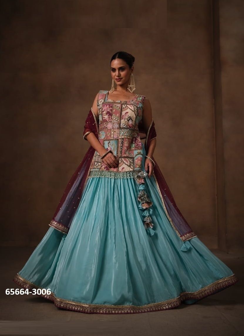 VIRASAT - Catalog # 65664 (Set of 11 Readymade Lehengas) VIRASAT - Catalog # 65664 (Set of 11 Readymade Lehengas)