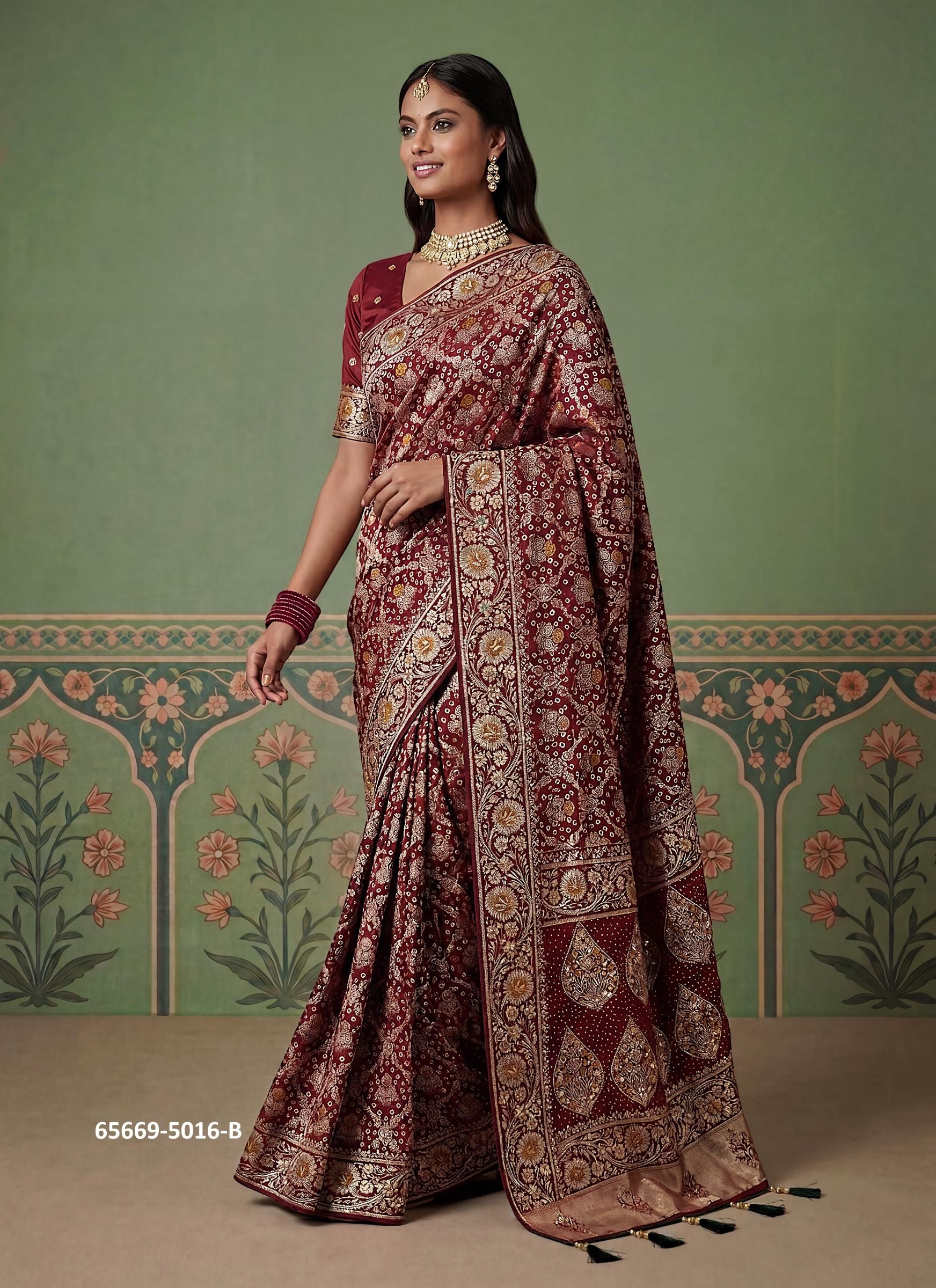 SERIES 5016 - Catalog # 65669 (Set of 6 Sarees) SERIES 5016 - Catalog # 65669 (Set of 6 Sarees)