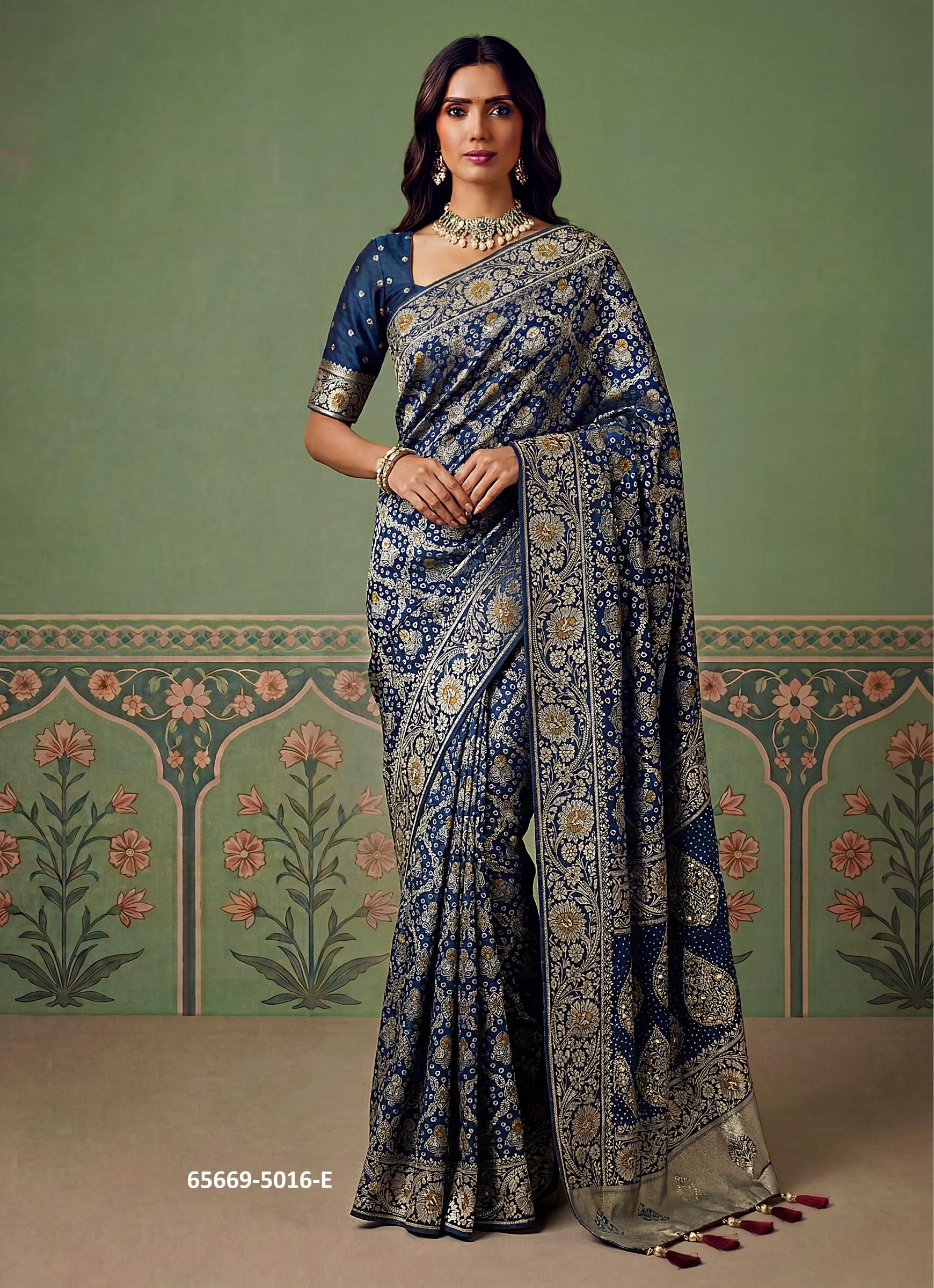 SERIES 5016 - Catalog # 65669 (Set of 6 Sarees) SERIES 5016 - Catalog # 65669 (Set of 6 Sarees)