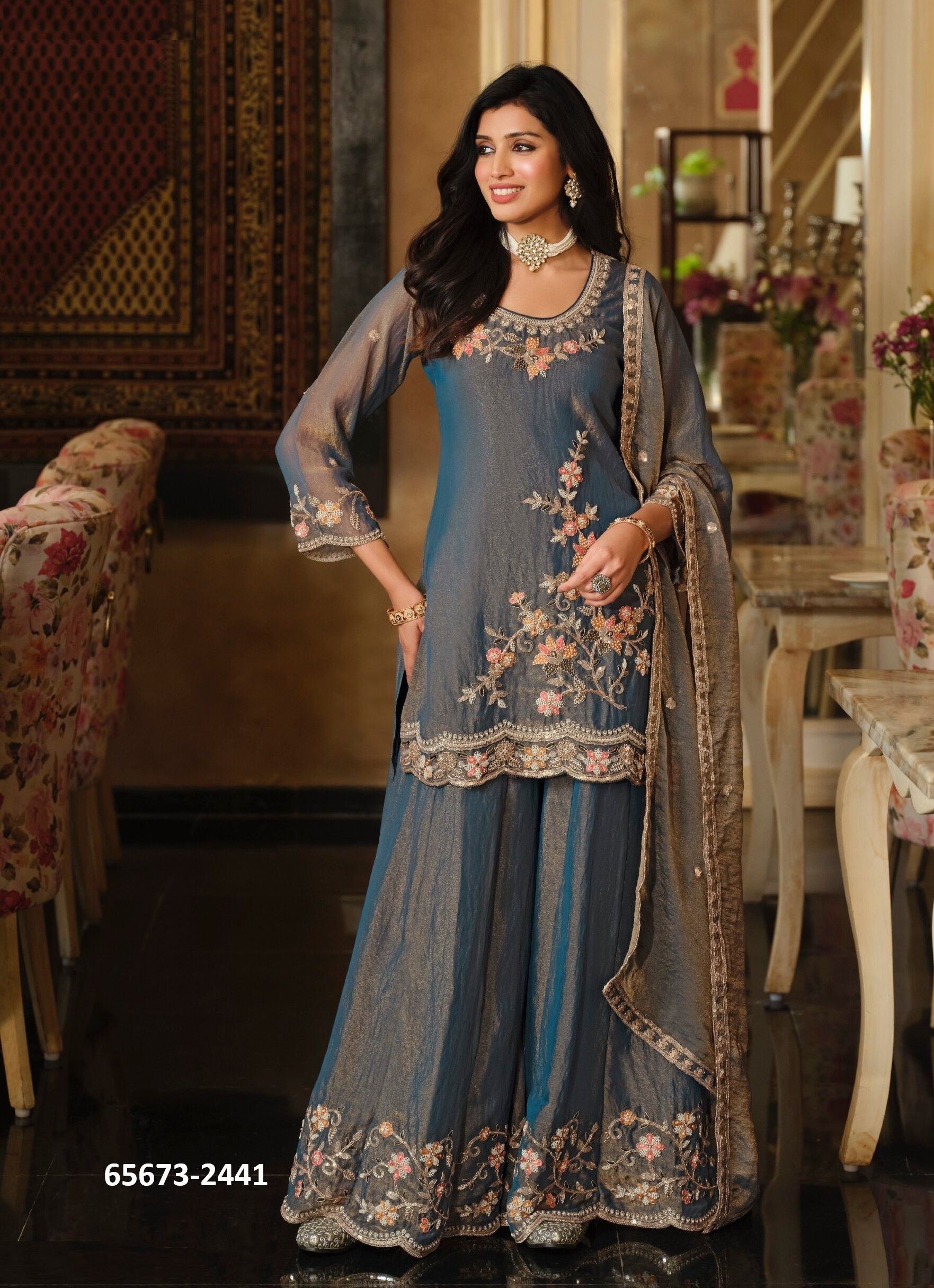 GULBANO - Catalog # 65673 (Set of 2 Readymade Salwar Suits) GULBANO - Catalog # 65673 (Set of 2 Readymade Salwar Suits)
