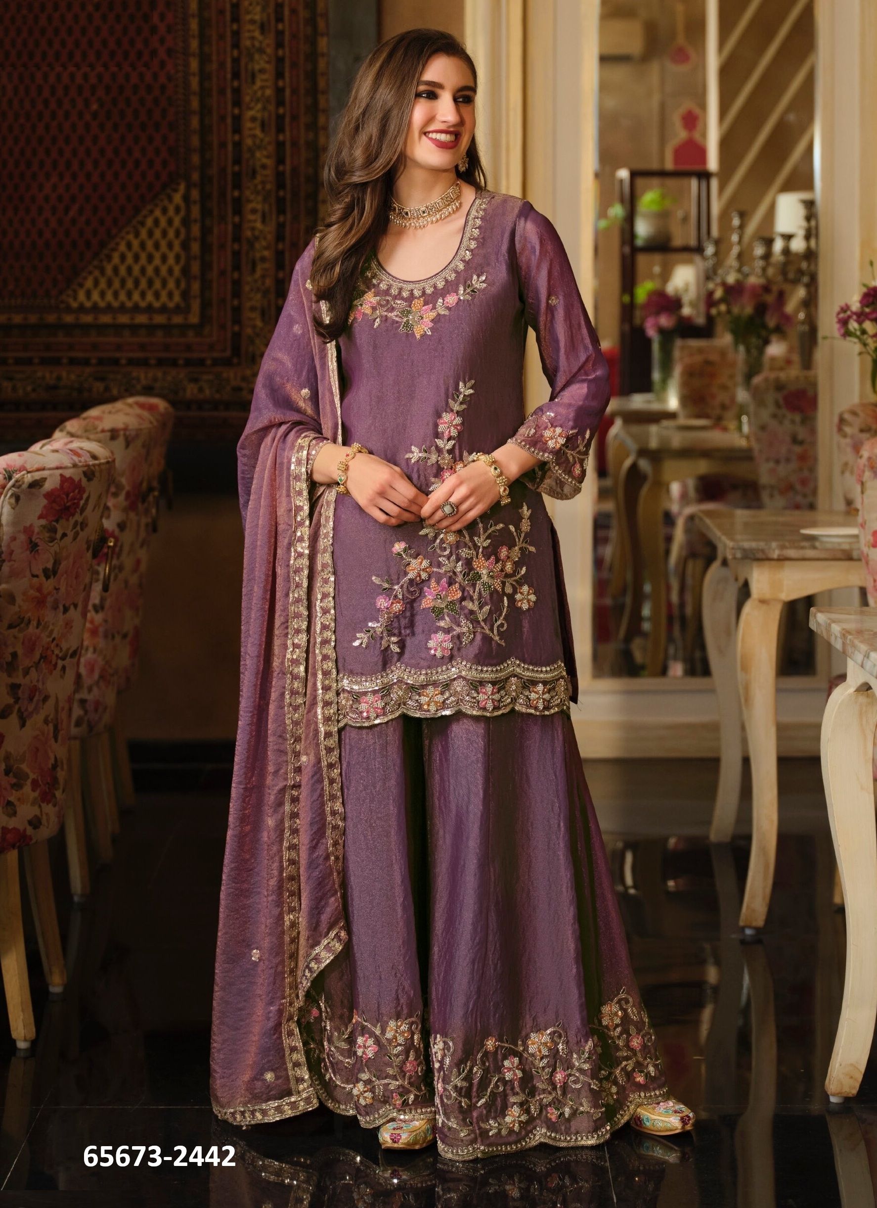 GULBANO - Catalog # 65673 (Set of 2 Readymade Salwar Suits) GULBANO - Catalog # 65673 (Set of 2 Readymade Salwar Suits)