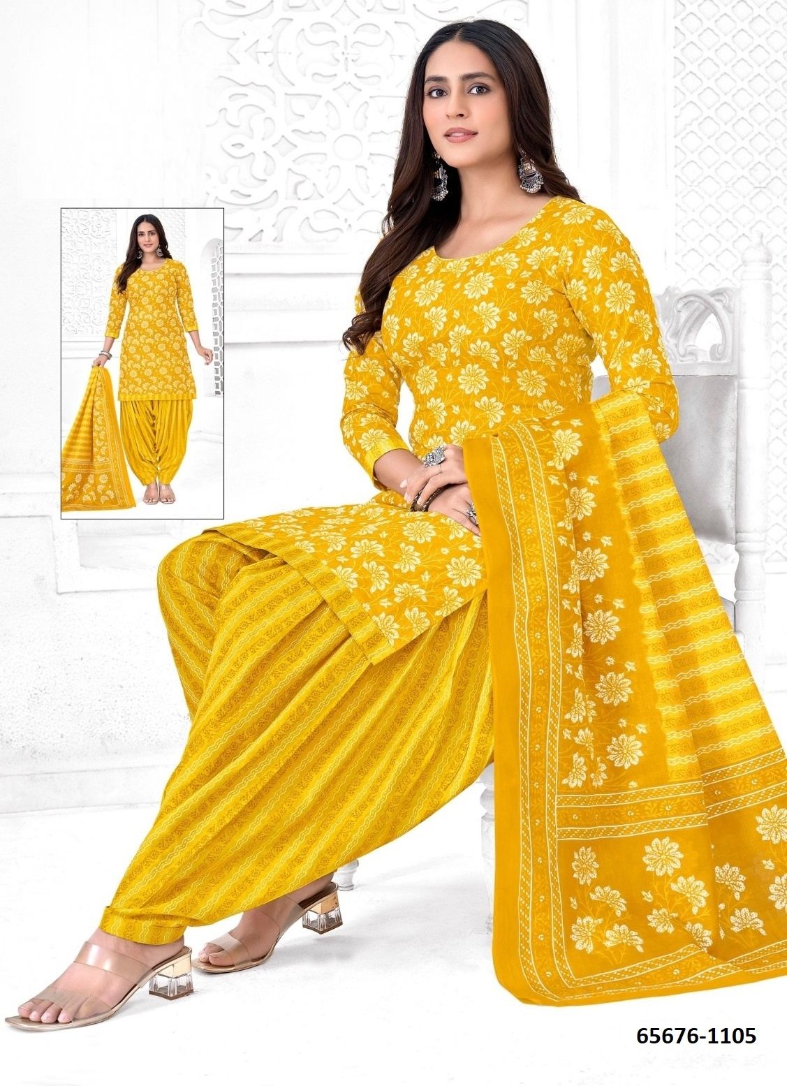 SERIES 1101 - Catalog # 65676 (Set of 10 Readymade Salwar Suits)