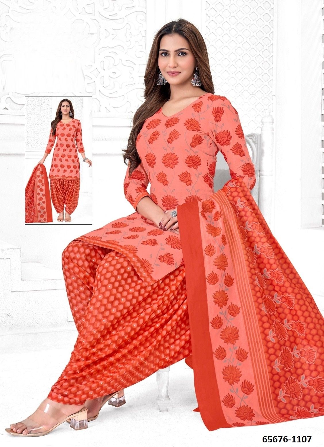 SERIES 1101 - Catalog # 65676 (Set of 10 Readymade Salwar Suits)