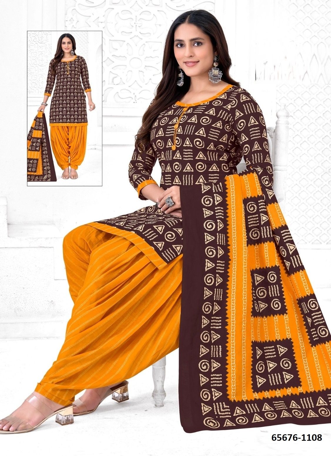 SERIES 1101 - Catalog # 65676 (Set of 10 Readymade Salwar Suits)
