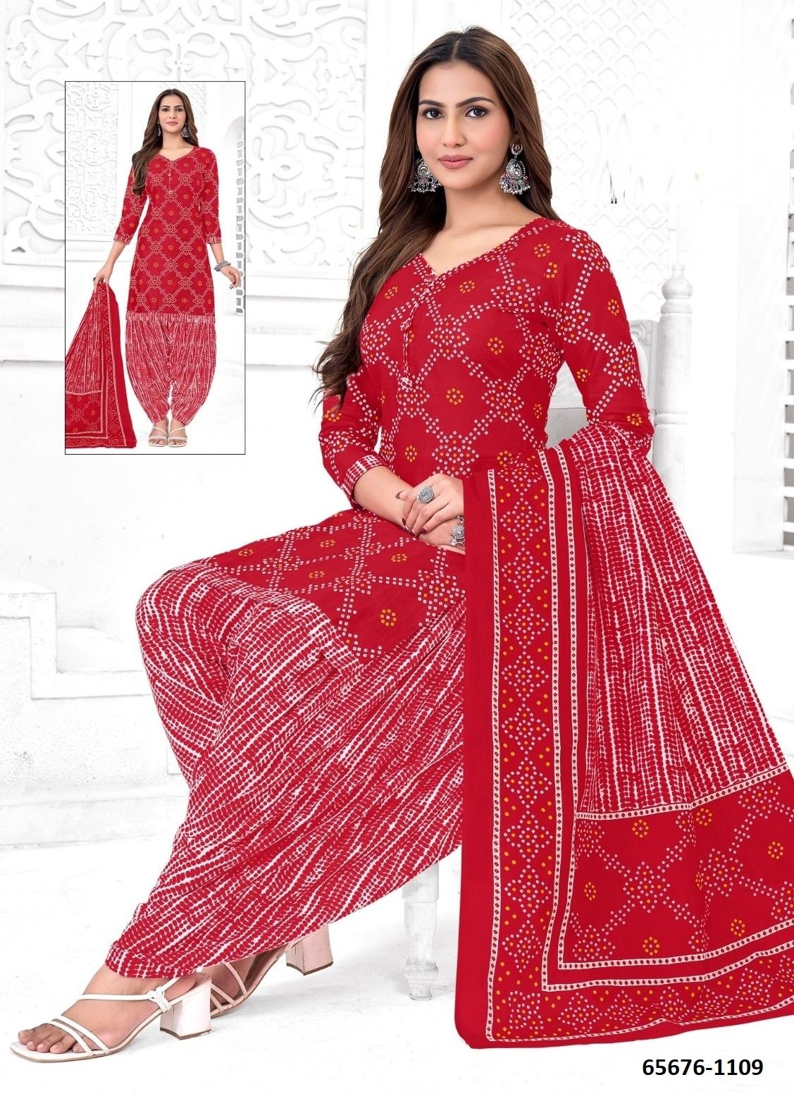 SERIES 1101 - Catalog # 65676 (Set of 10 Readymade Salwar Suits)