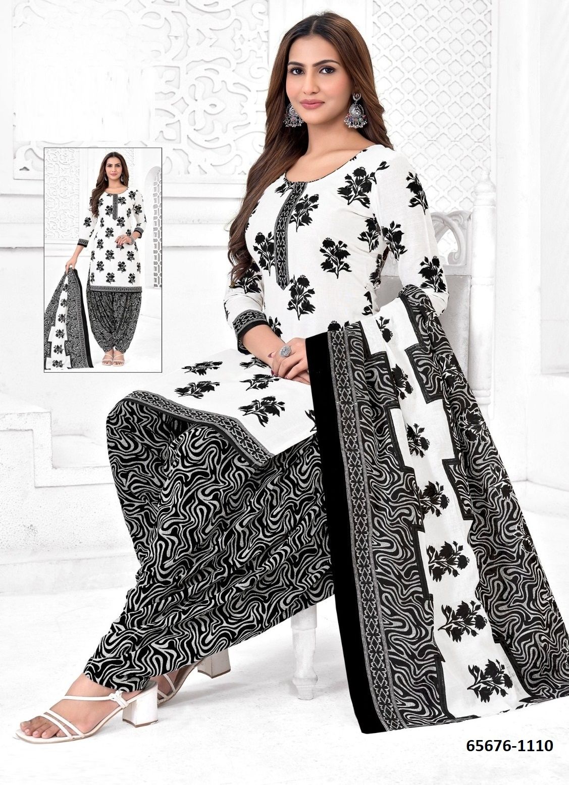 SERIES 1101 - Catalog # 65676 (Set of 10 Readymade Salwar Suits)