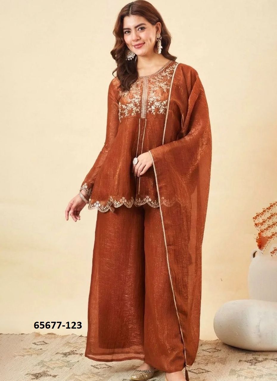 DEVANSHI 2 - Catalog # 65677 (Set of 4 Readymade Salwar Suits)