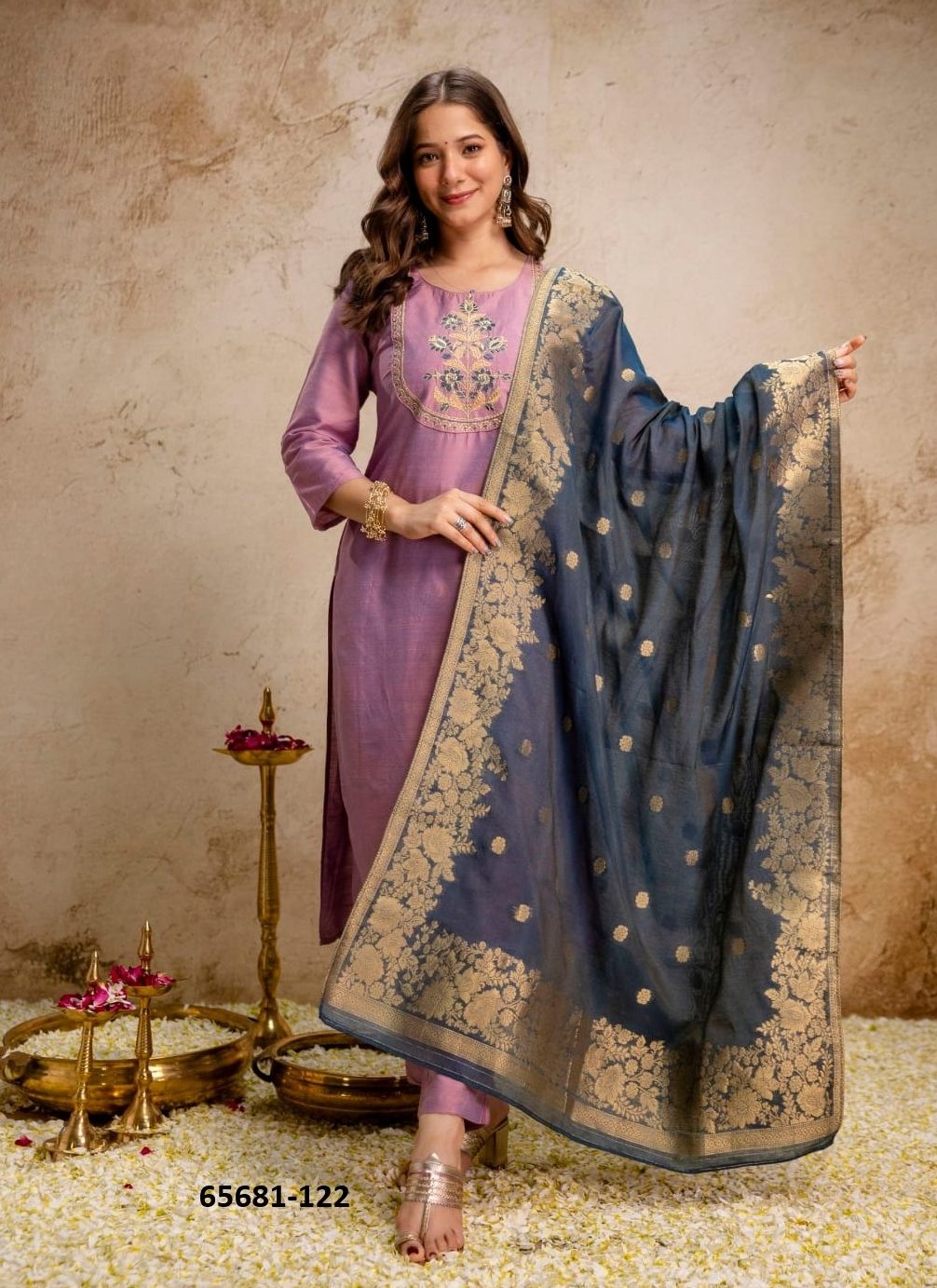 NAISA - Catalog # 65681 (Set of 2 Readymade Salwar Suits)