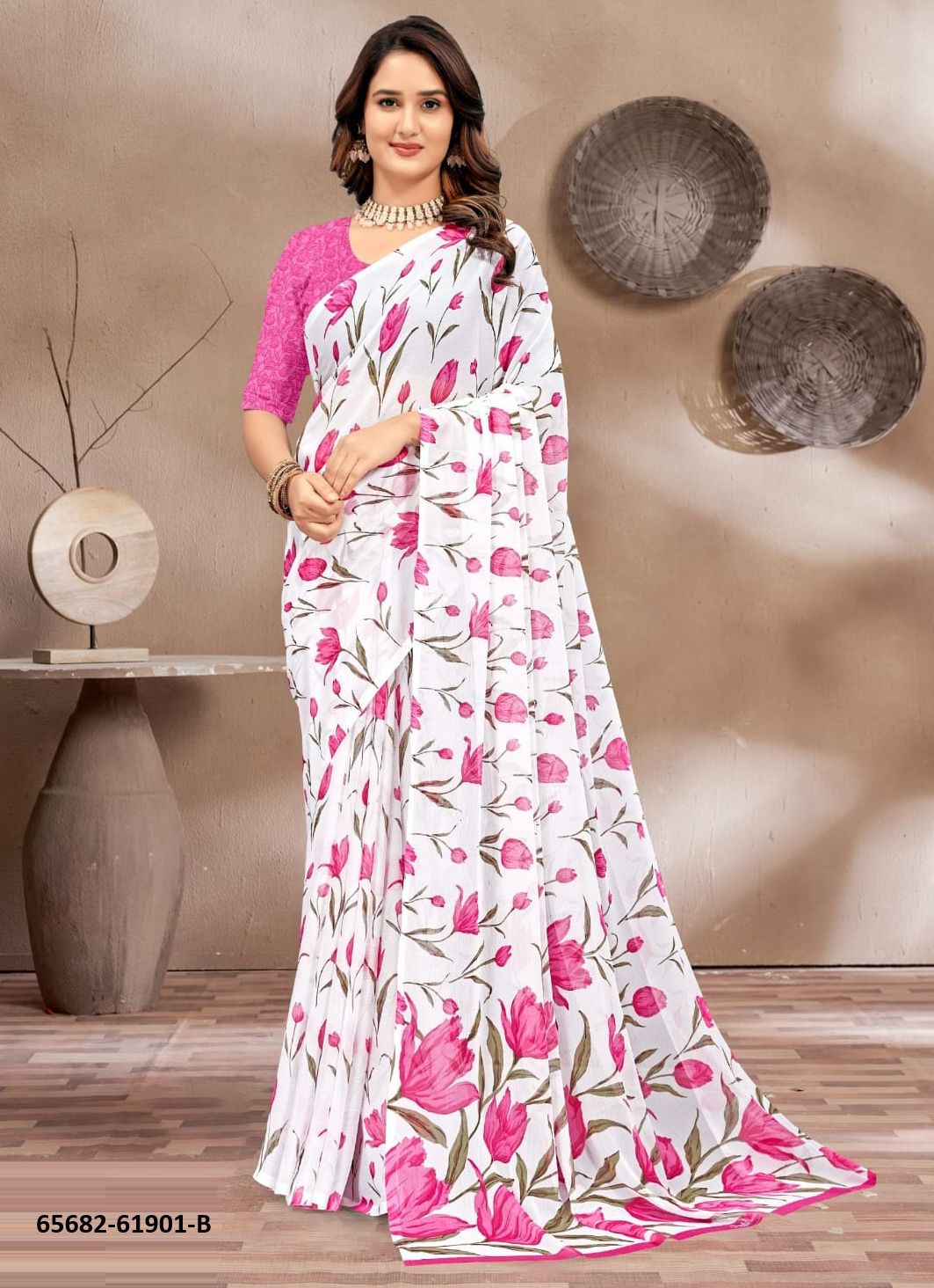 SUPER STAR CHIFFON 233 - Catalog # 65682 (Set of 12 Sarees) SUPER STAR CHIFFON 233 - Catalog # 65682 (Set of 12 Sarees)