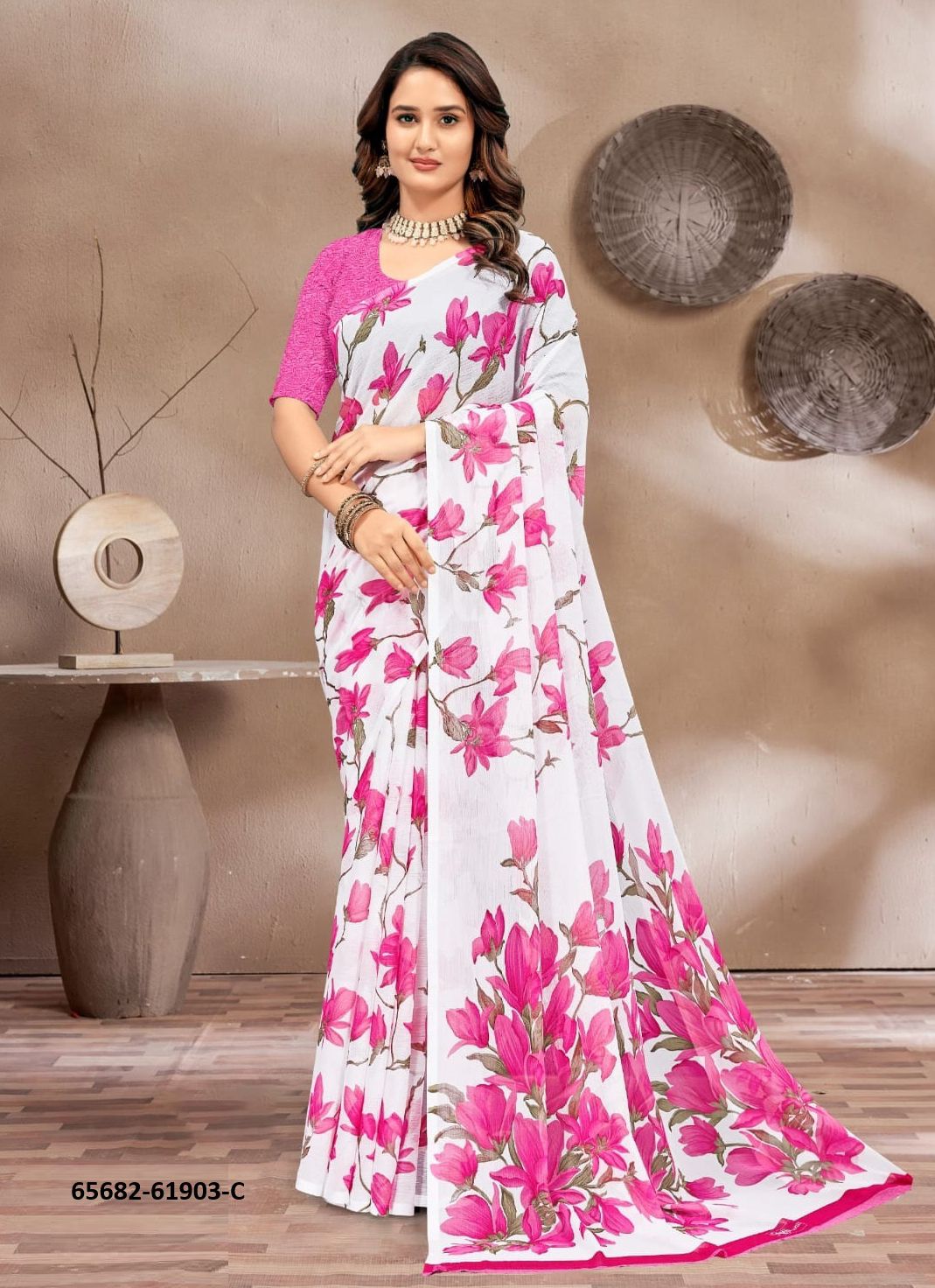 SUPER STAR CHIFFON 233 - Catalog # 65682 (Set of 12 Sarees) SUPER STAR CHIFFON 233 - Catalog # 65682 (Set of 12 Sarees)